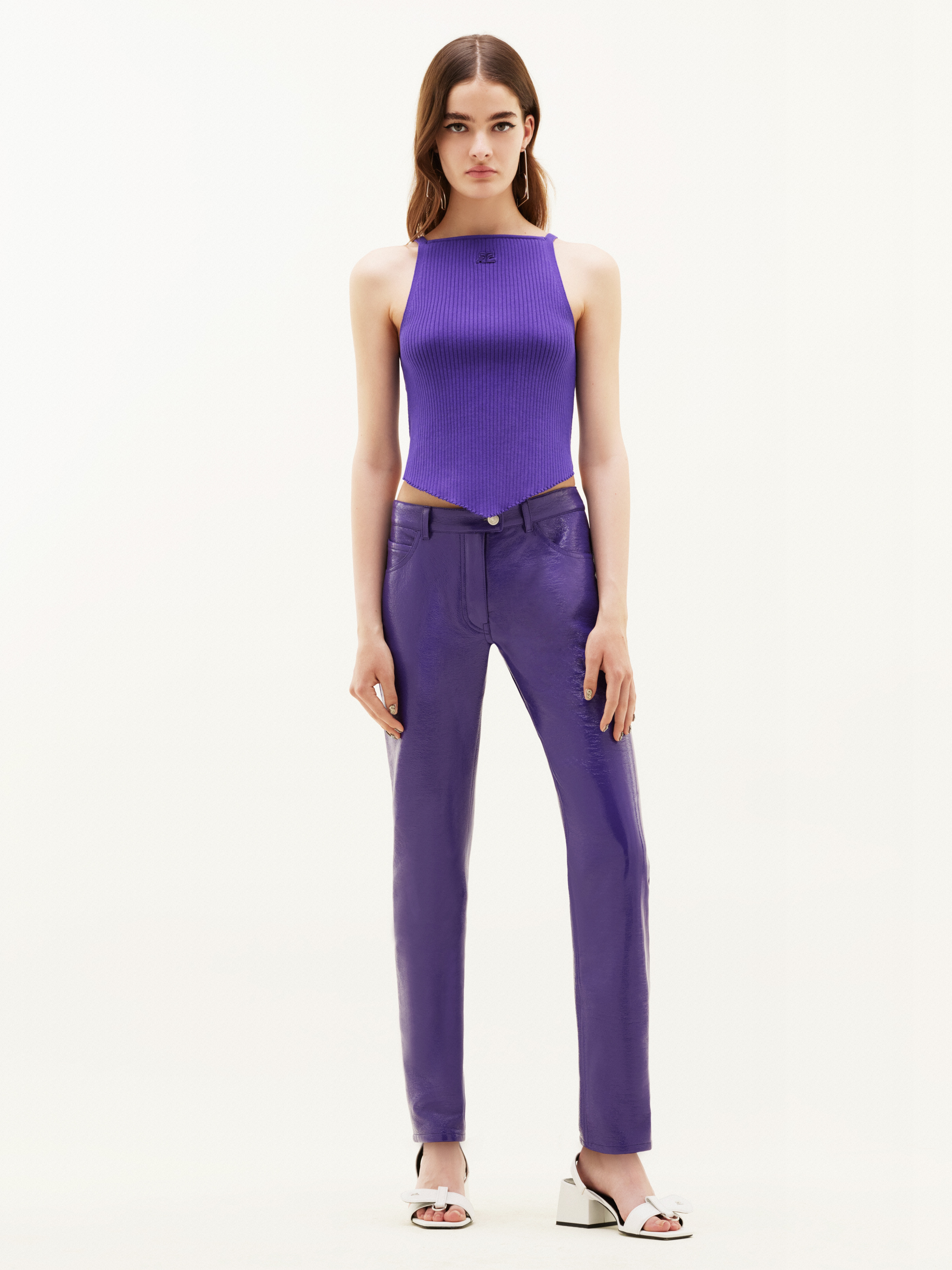 VINYL 5 POCKETS TROUSERS - 2