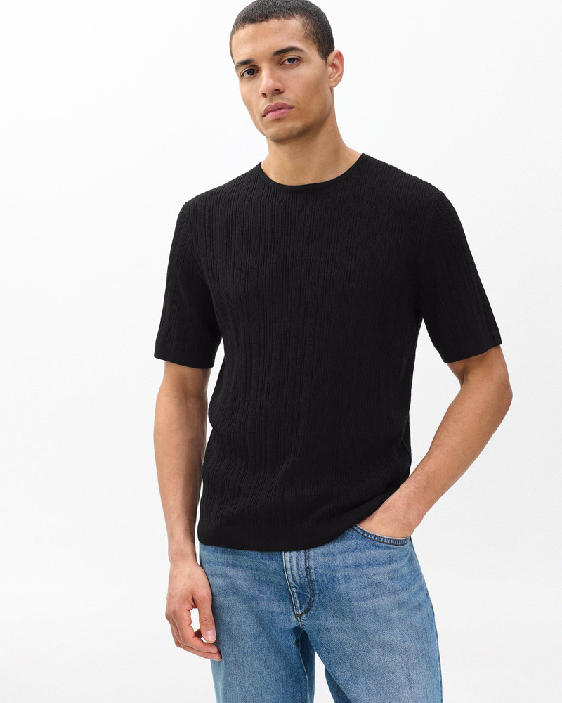 Crawford Wool-Cashmere Sweater Tee 1