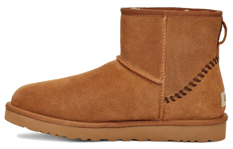 UGG UGG Classic Mini Deco Suede Boot 'Brown' 1115565-CHE outlook