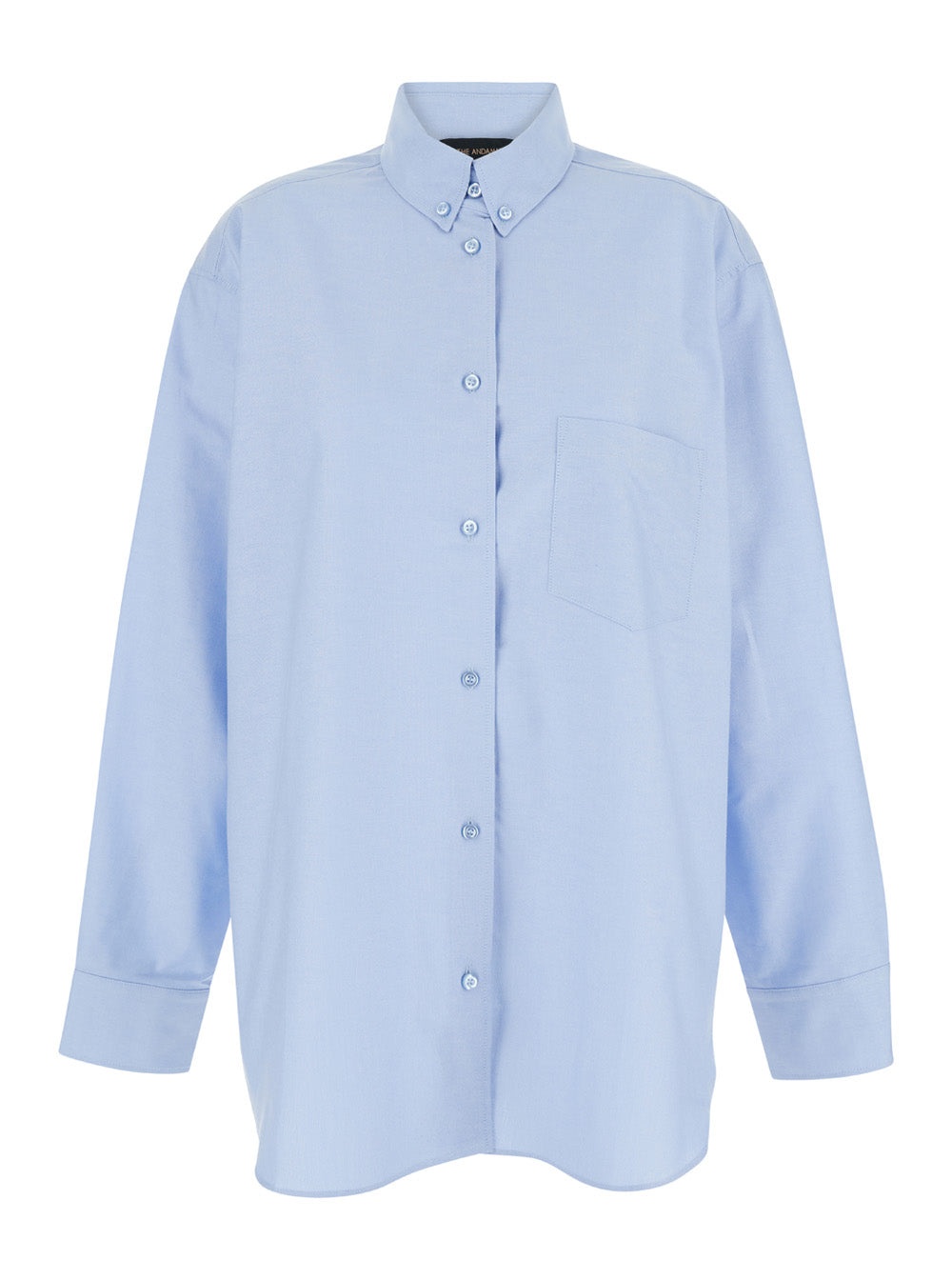 THE ANDAMANE - The Andamane Women Light Blue Shirt With Buttons In Cotton Blend Woman - 1