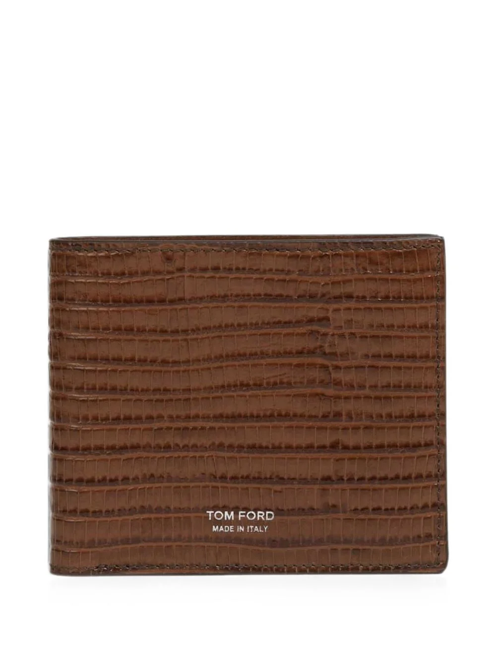 lizard-effect leather wallet - 1