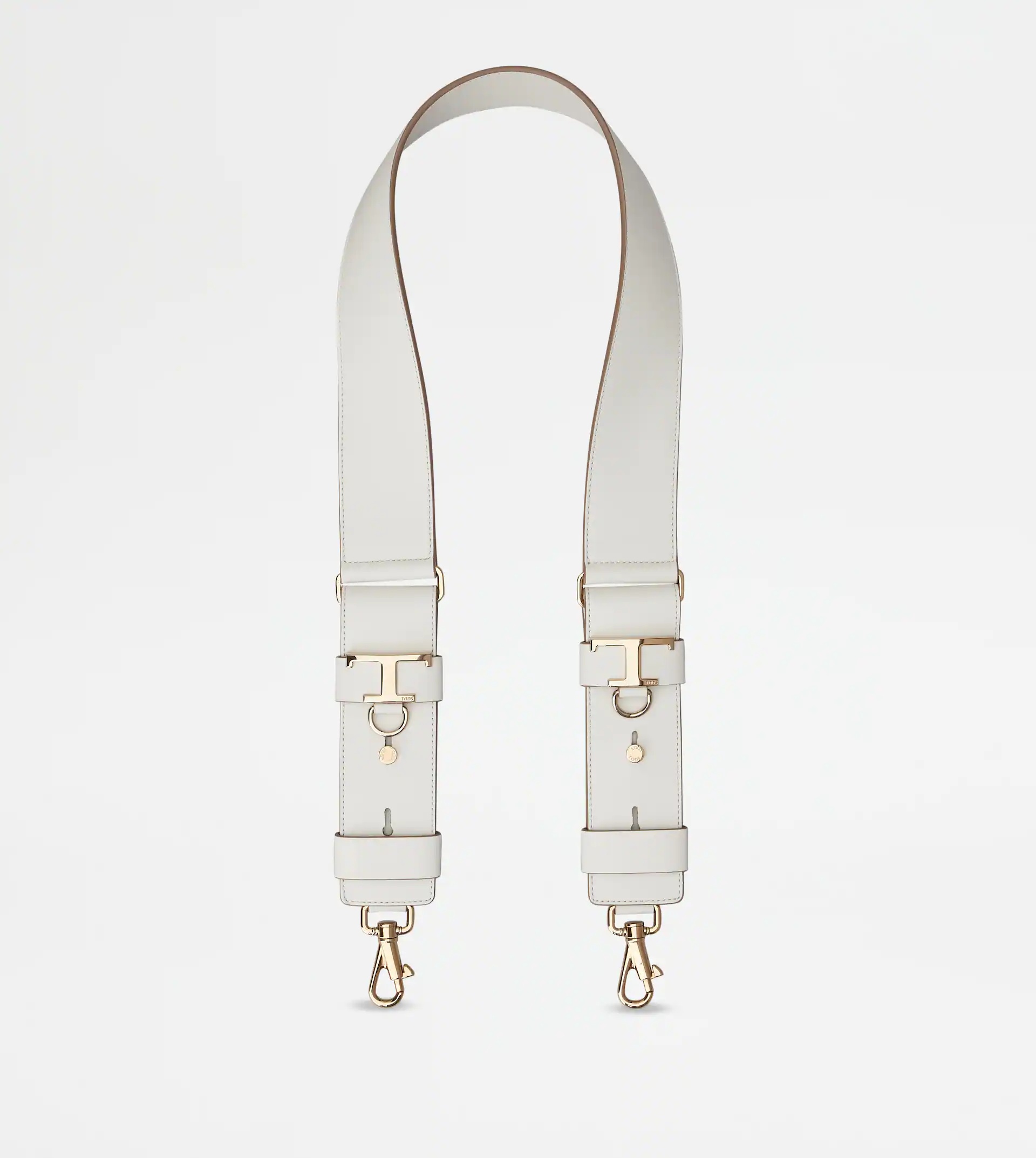 TIMELESS ADJUSTABLE SHOULDER STRAP IN LEATHER - WHITE - 1
