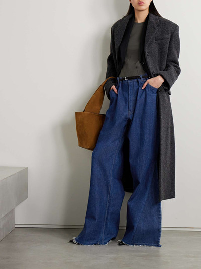 BETTTER + NET SUSTAIN frayed high-rise wide-leg jeans outlook