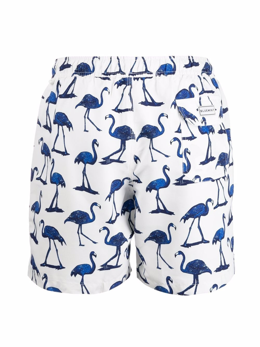 flamingo-print swim shorts - 2