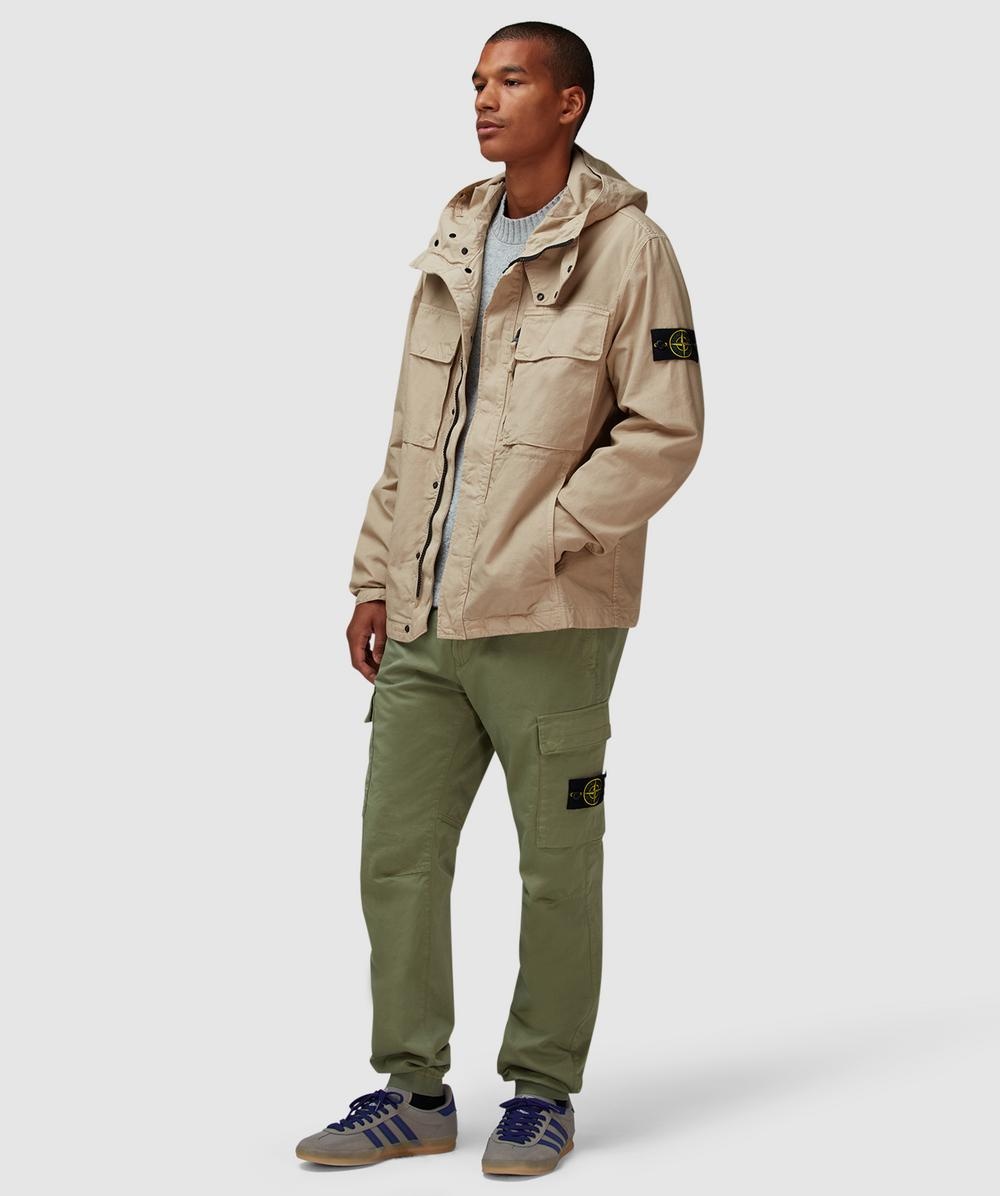 Canvas weave utility parka jacket - 8