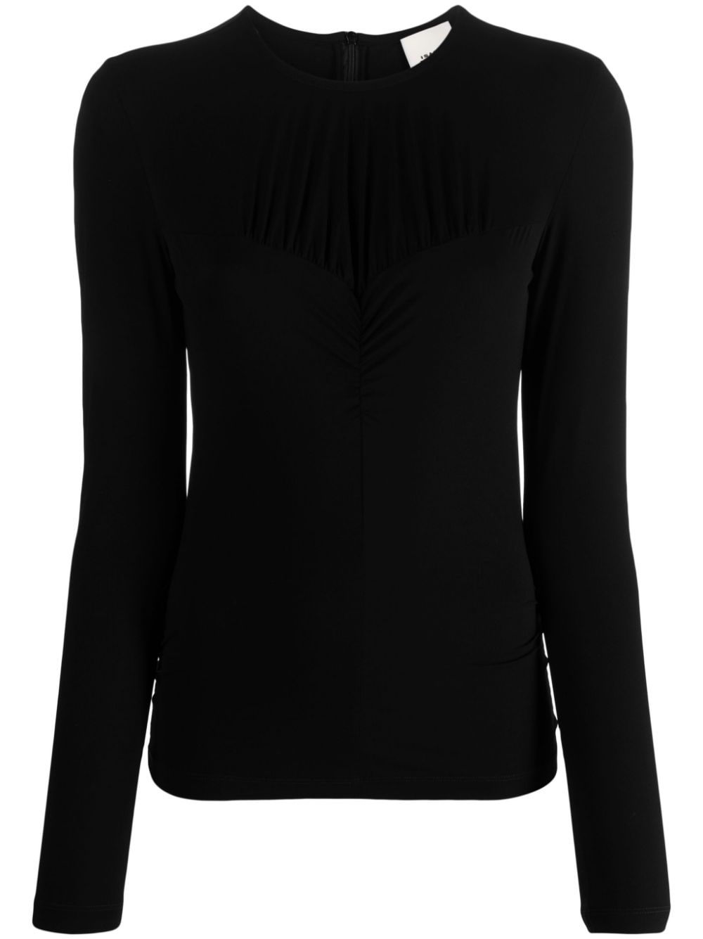 bustier-effect slim-cut blouse - 1