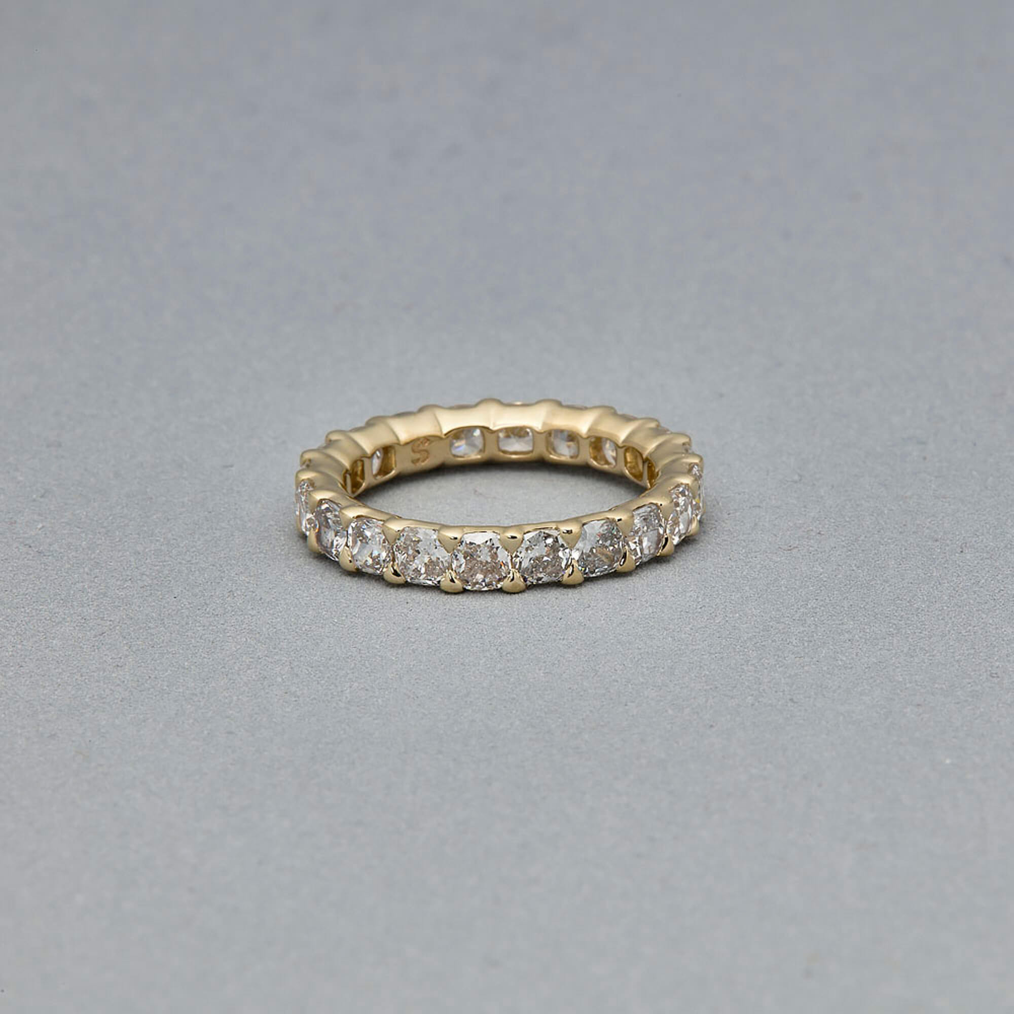 LAB-Created Round Diamond Eternity Band - 4