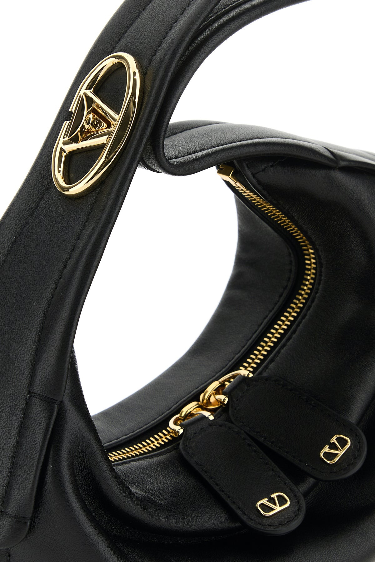 Black nappa leather small Go-Hobo shoulder bag - 4