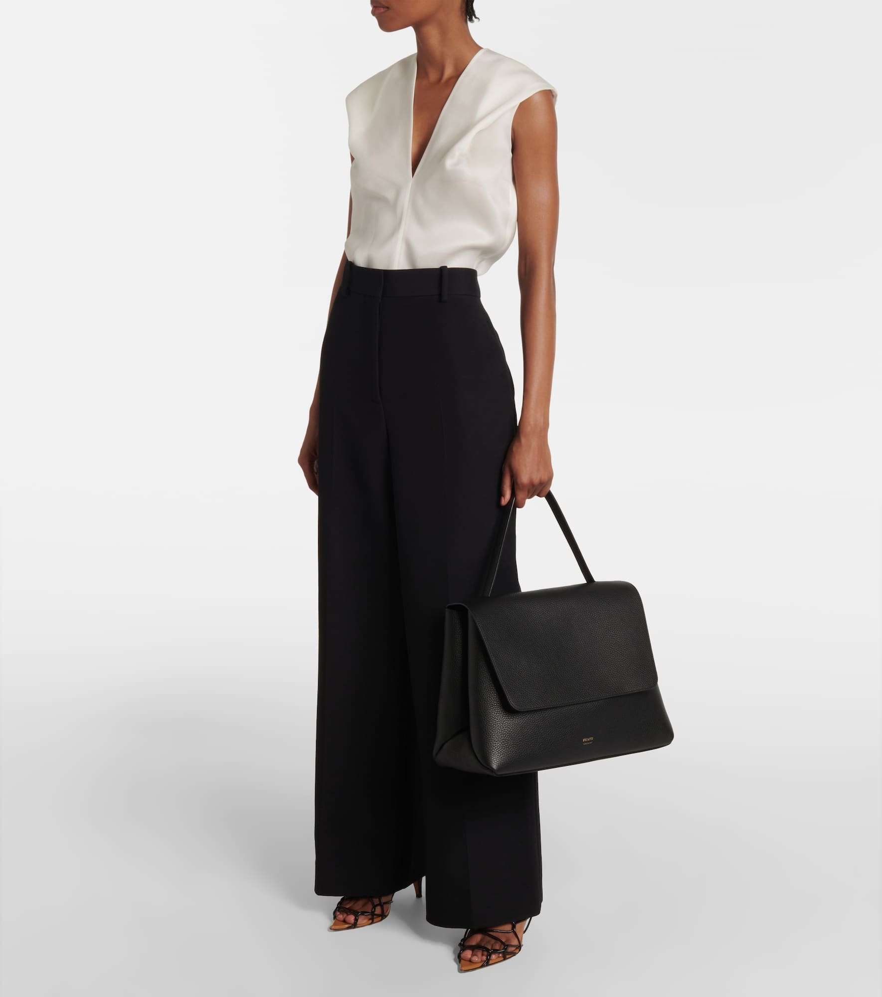 Lia Large leather tote bag - 5