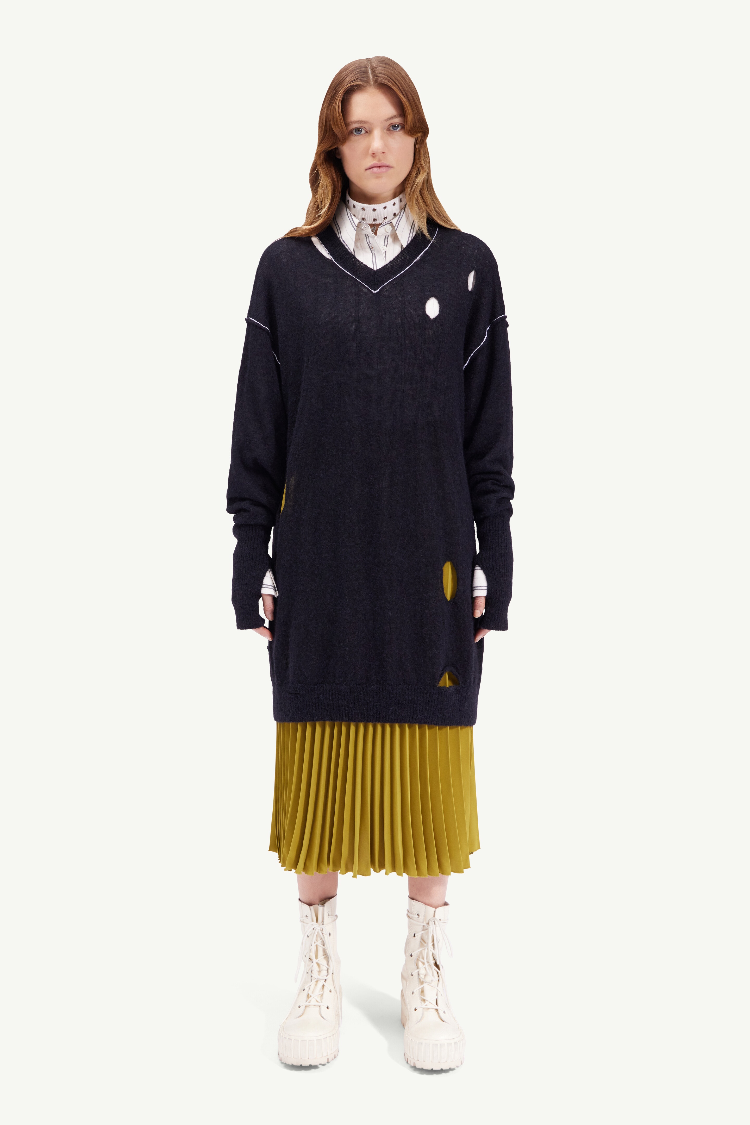 Distressed knit sweater - 2