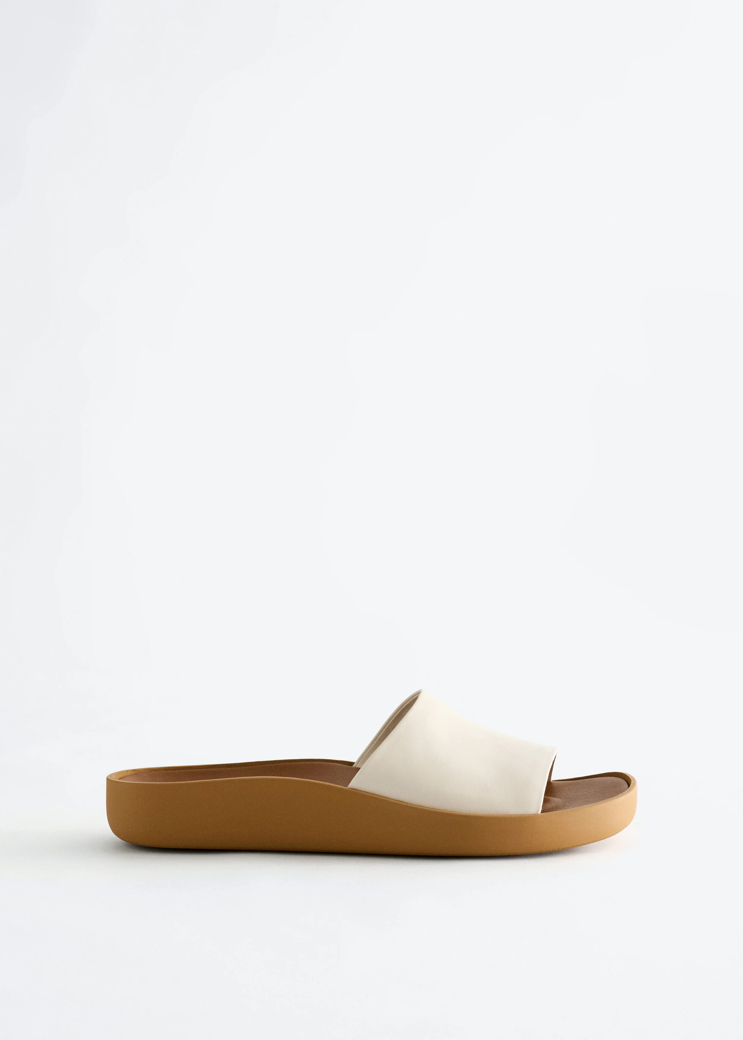 Slip-On Leather Sandals - 1