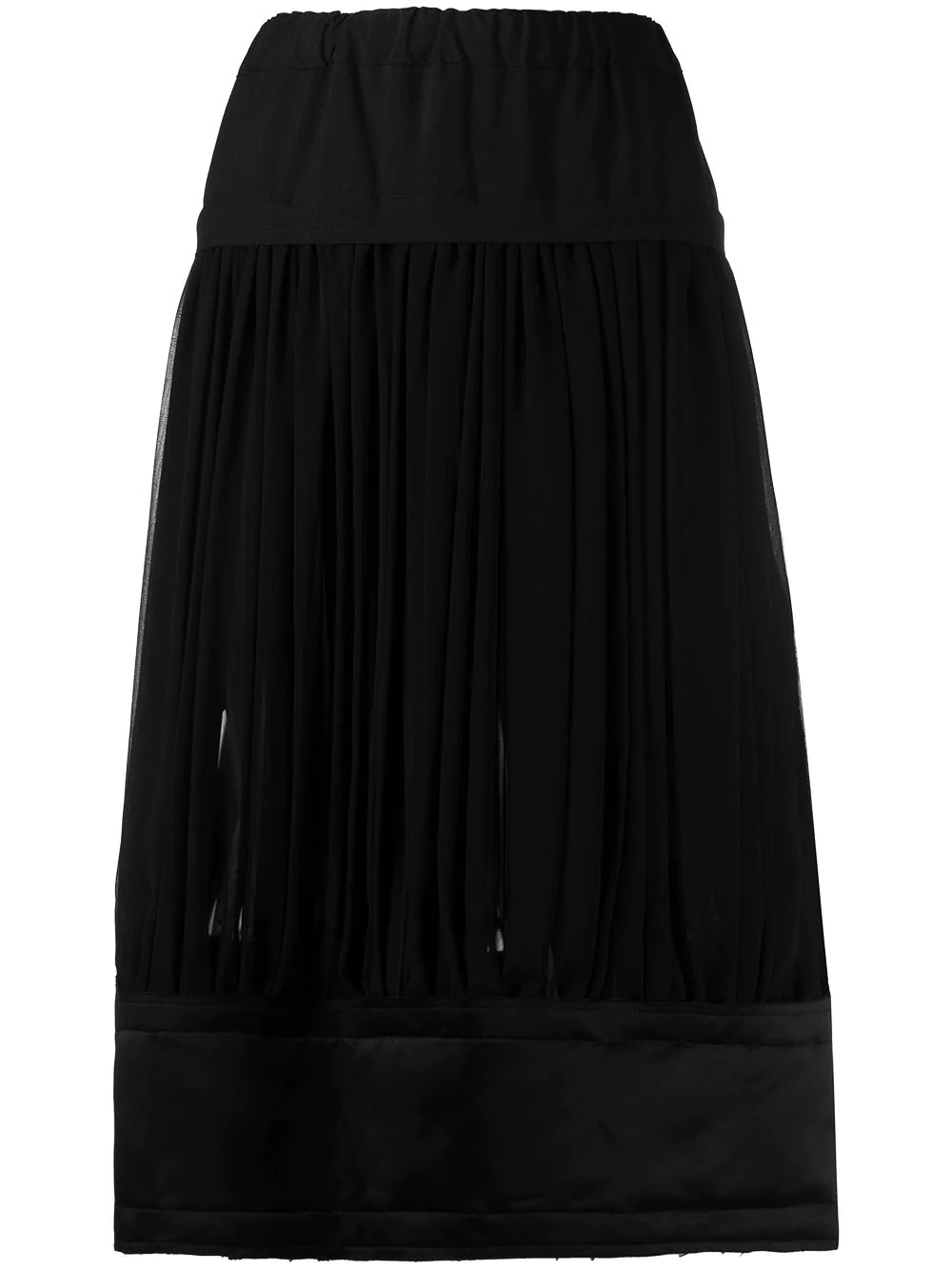 pleated midi skirt - 1