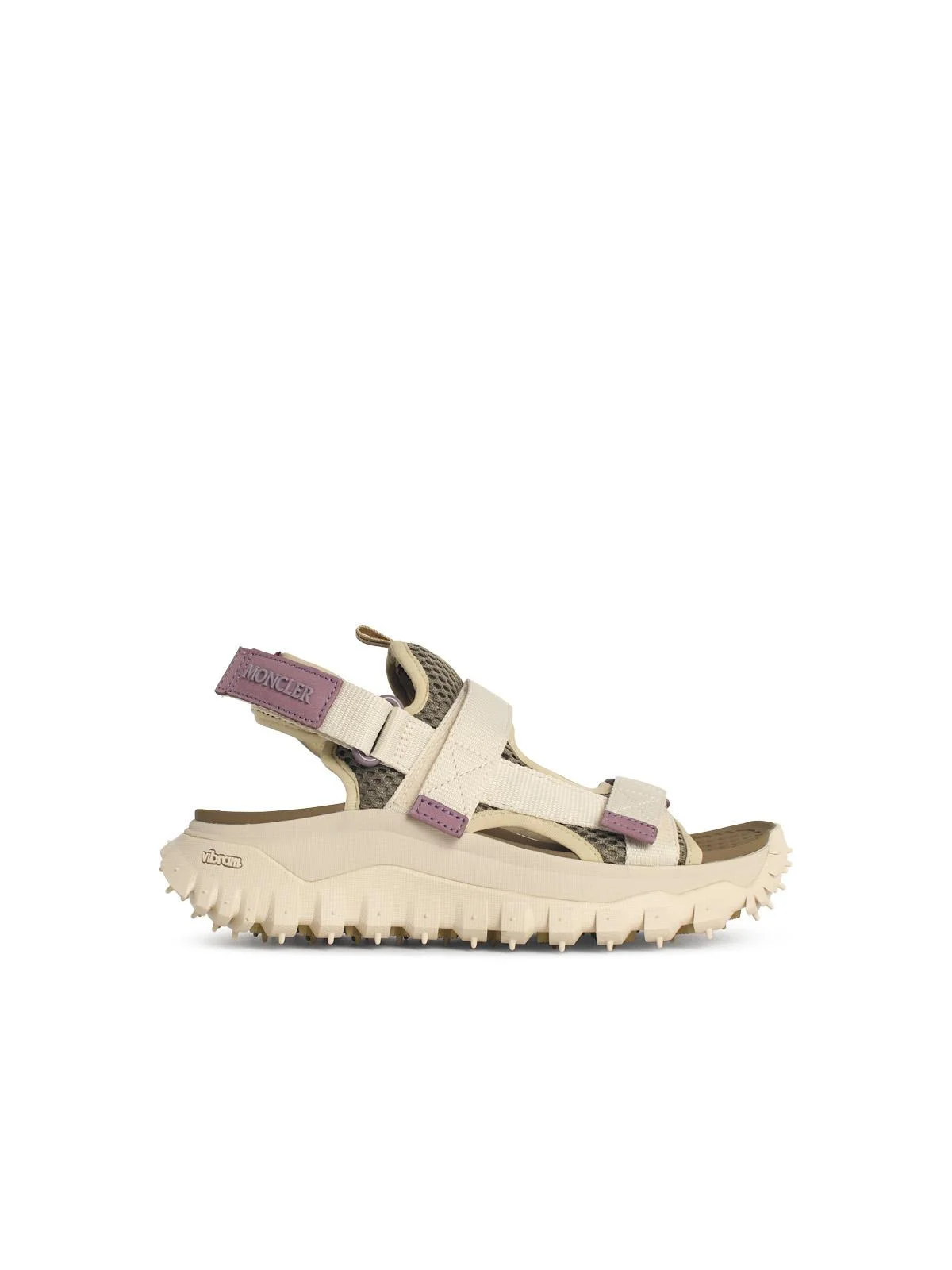 Moncler 'TRAILGRIP Vela' Ivory White Polyamide Sandals - 1
