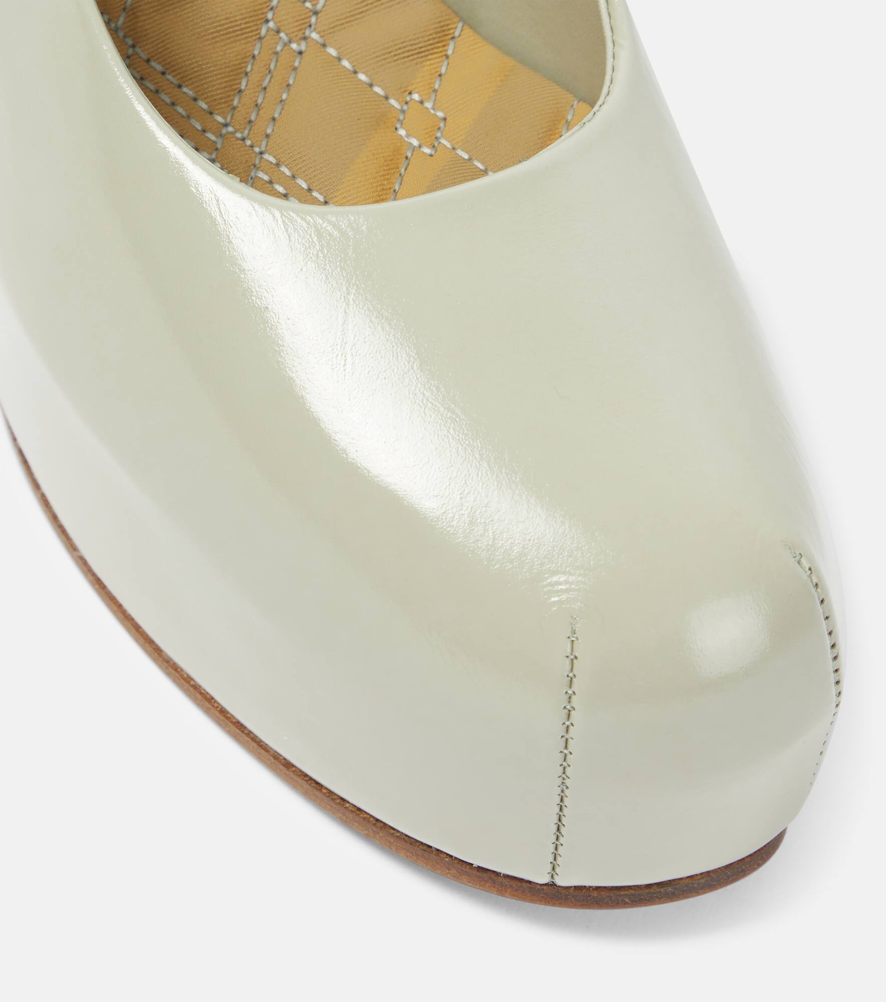 130 leather platform pumps - 6