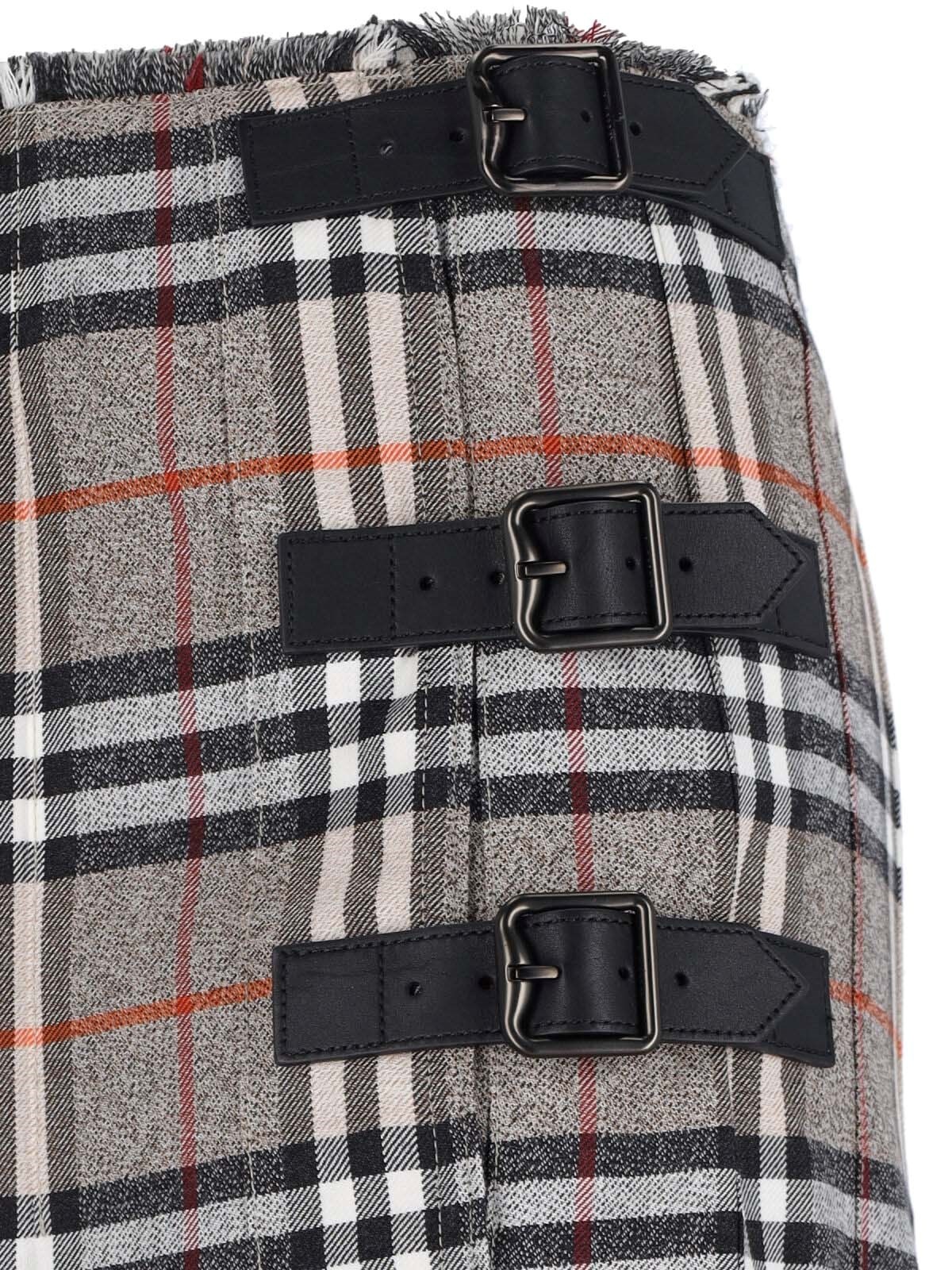 'CHECK' MIDI SKIRT - 4