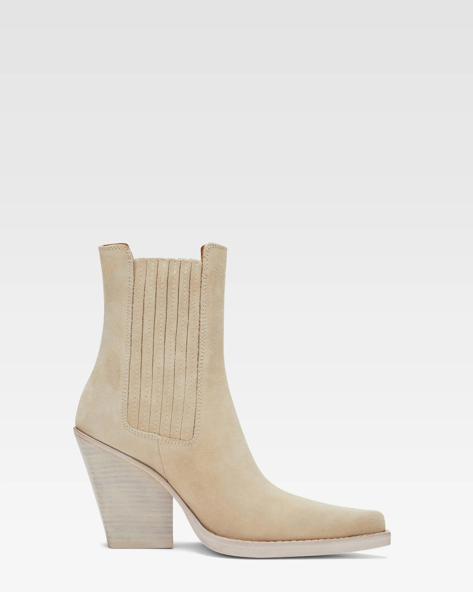 Suede texan ankle boot - 1