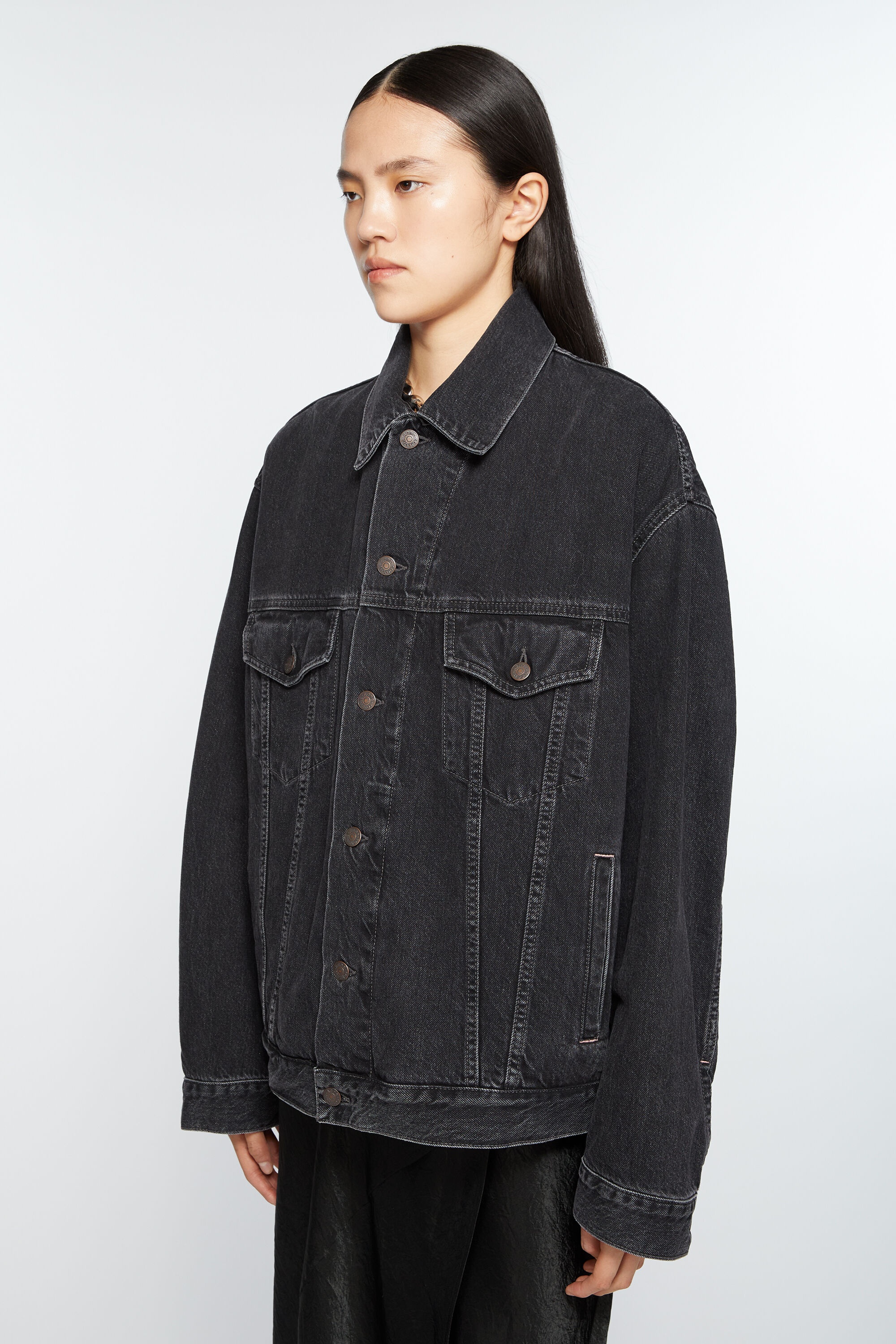 Denim jacket - Relaxed fit - Black - 3