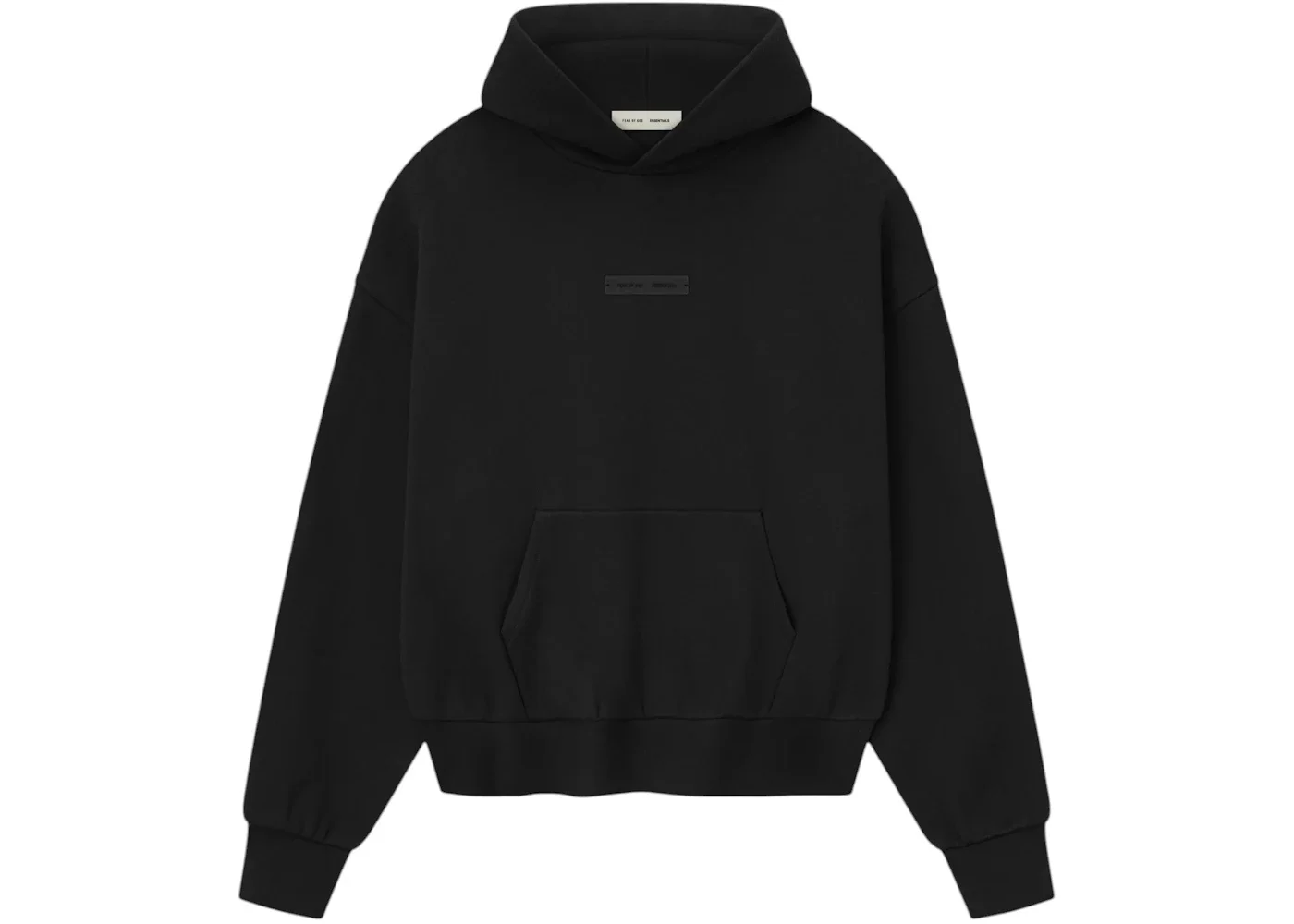 Fear of God Essentials Classic Fleece Hoodie Jet Black - 1