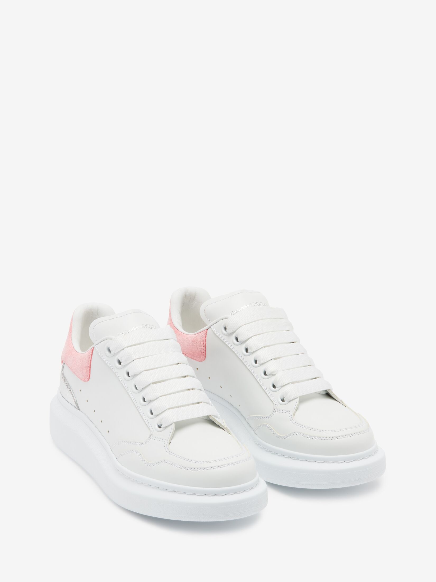 Women's Oversized Sneaker in White/cherry Blossom Pink - 2