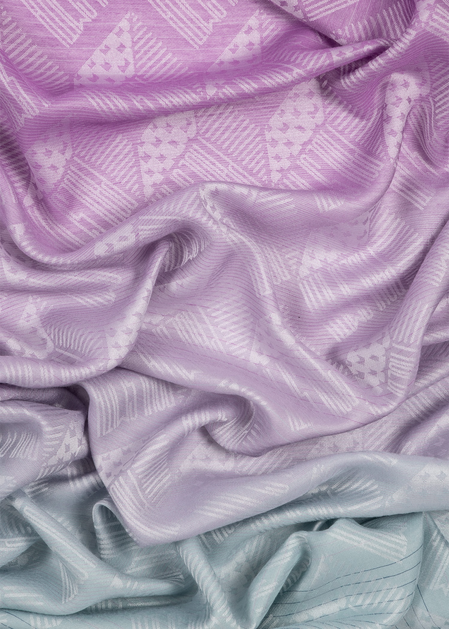 'Gradient Cube' Jacquard Scarf - 4