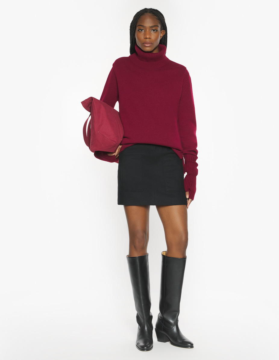 MINI WOOL SKIRT - 2