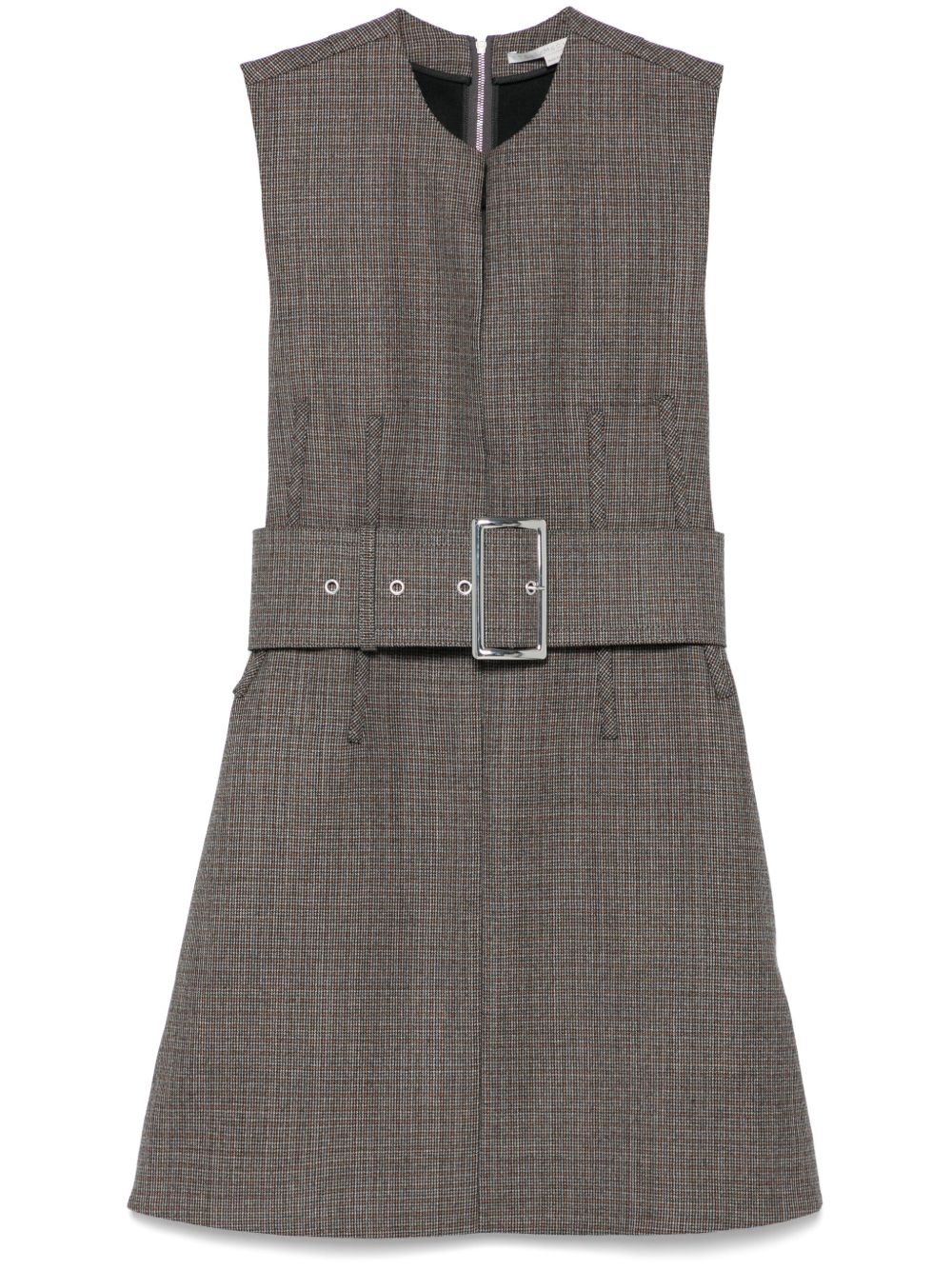 houndstooth mini dress - 1
