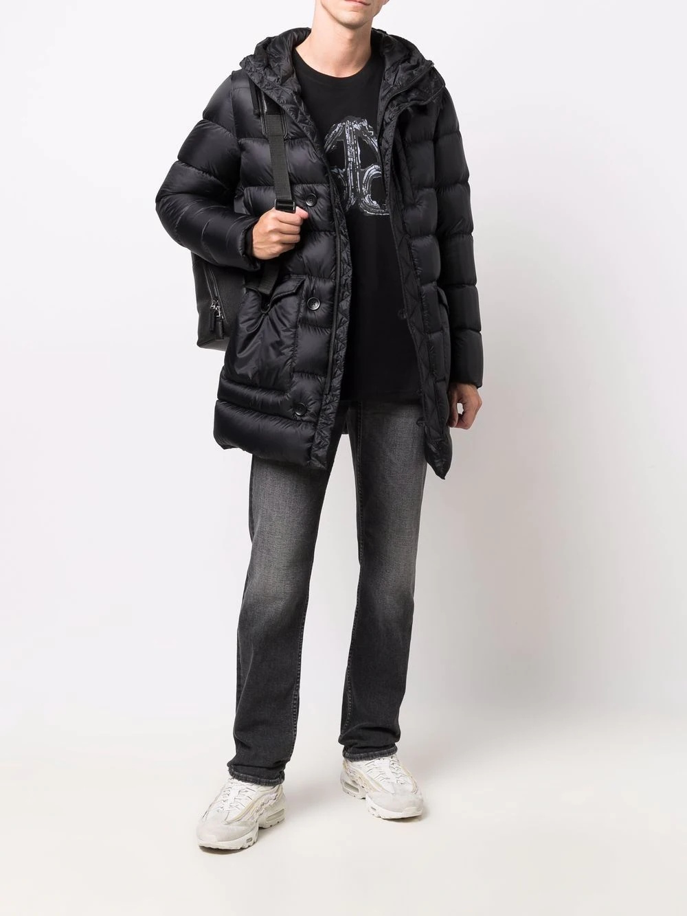 hooded padded coat - 2