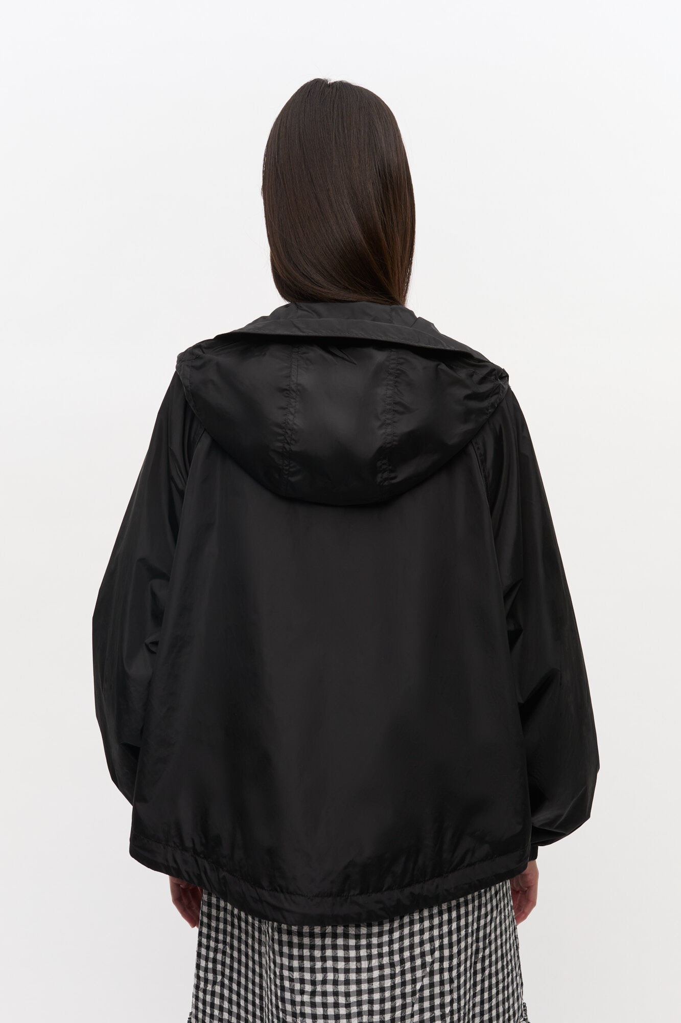 BLACK NYLON JACKET - 4