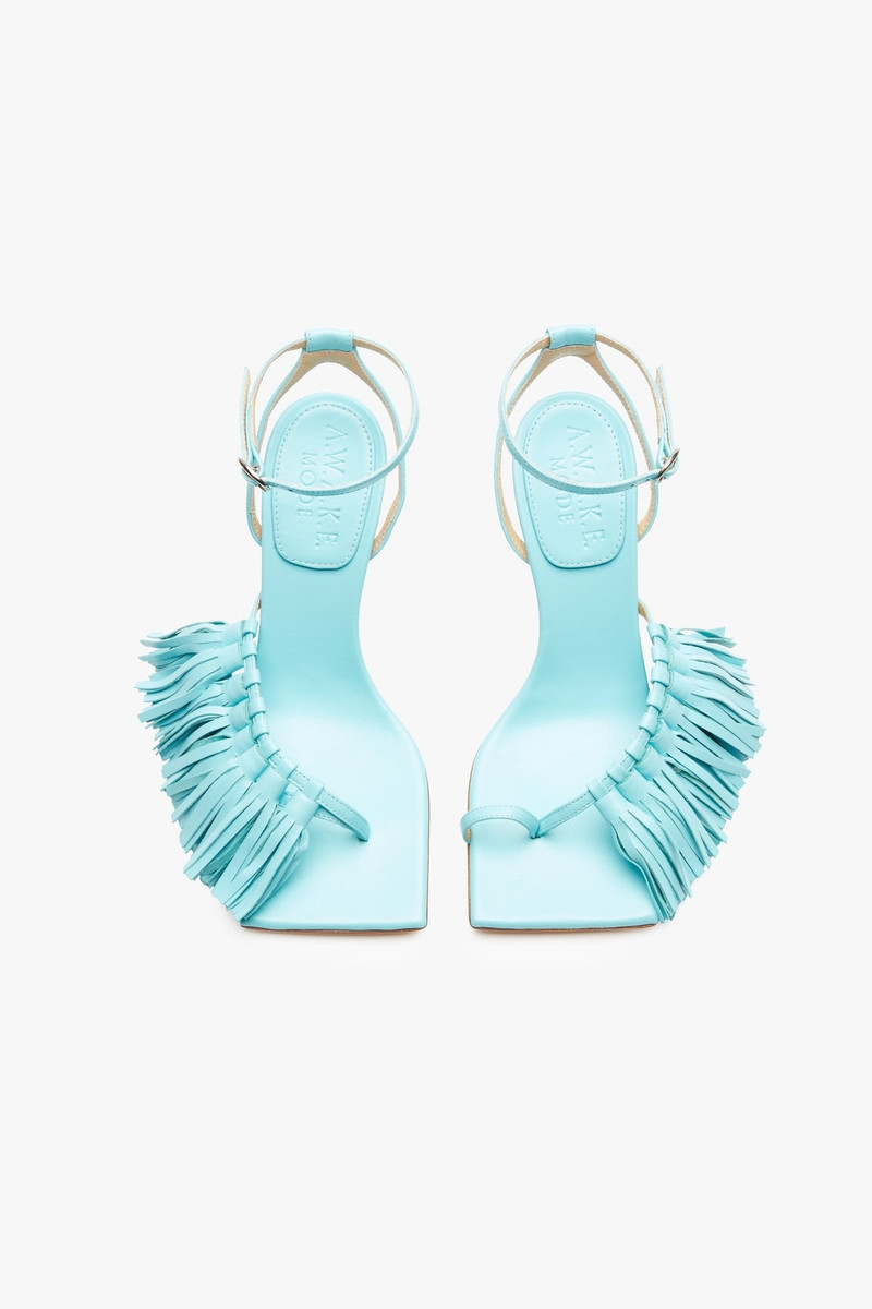 DELTA HIGH TASSEL SANDAL TURQUOISE 5