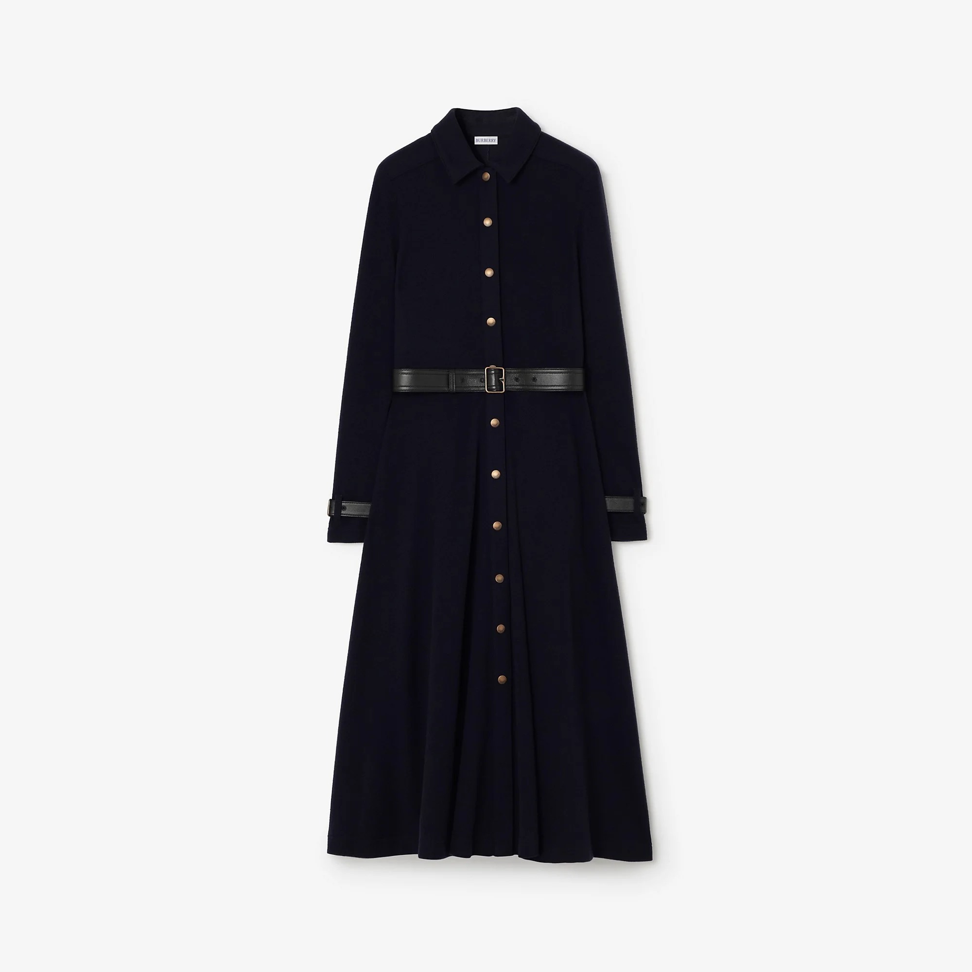 Wool Shirt Dress - 1