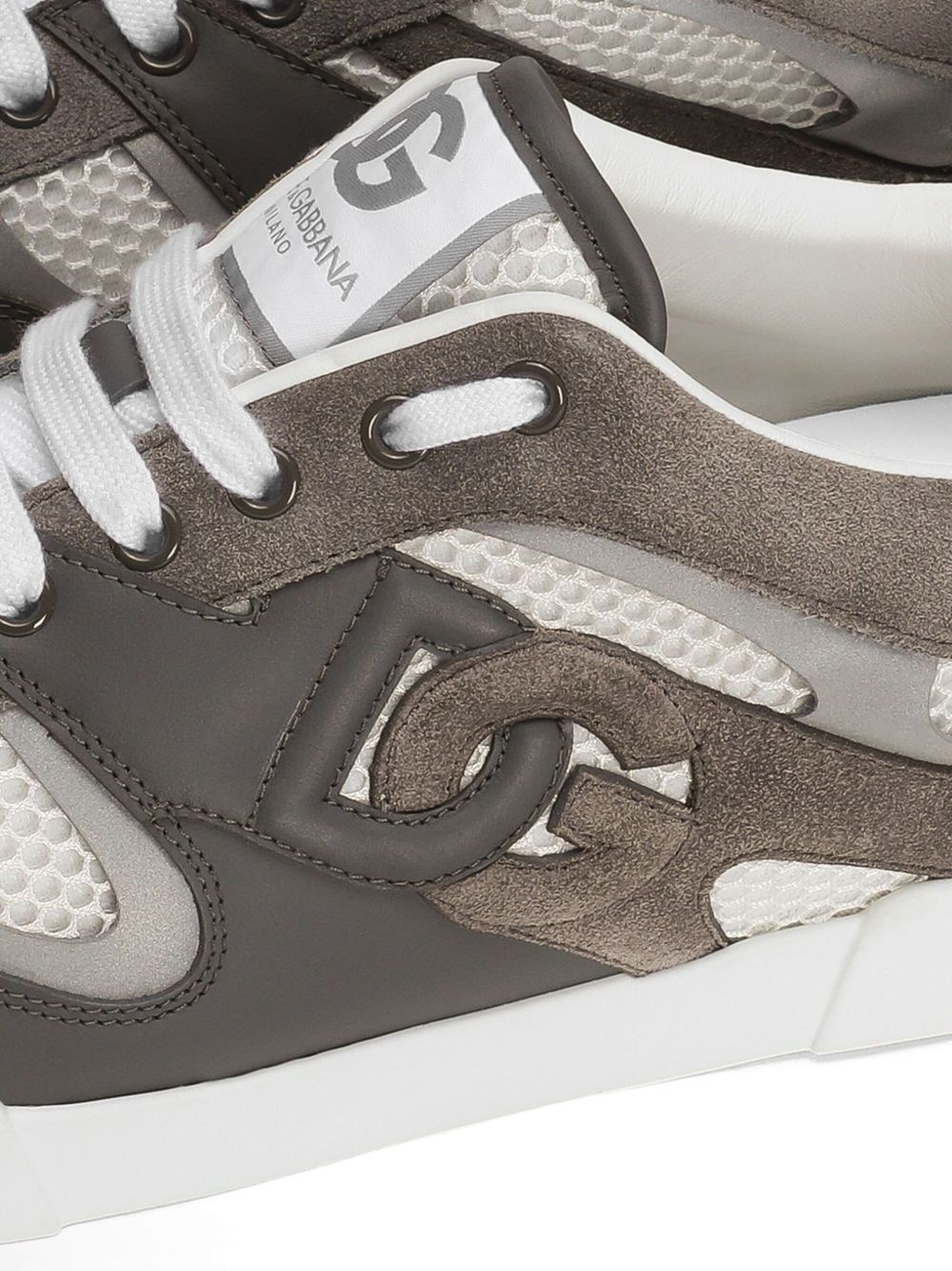 panelled sneakers - 4