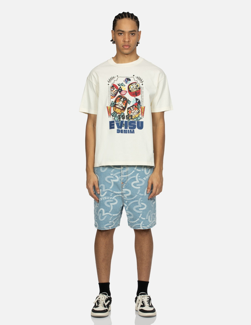 DARUMA AND DICE PRINT RELAX FIT T-SHIRT 5