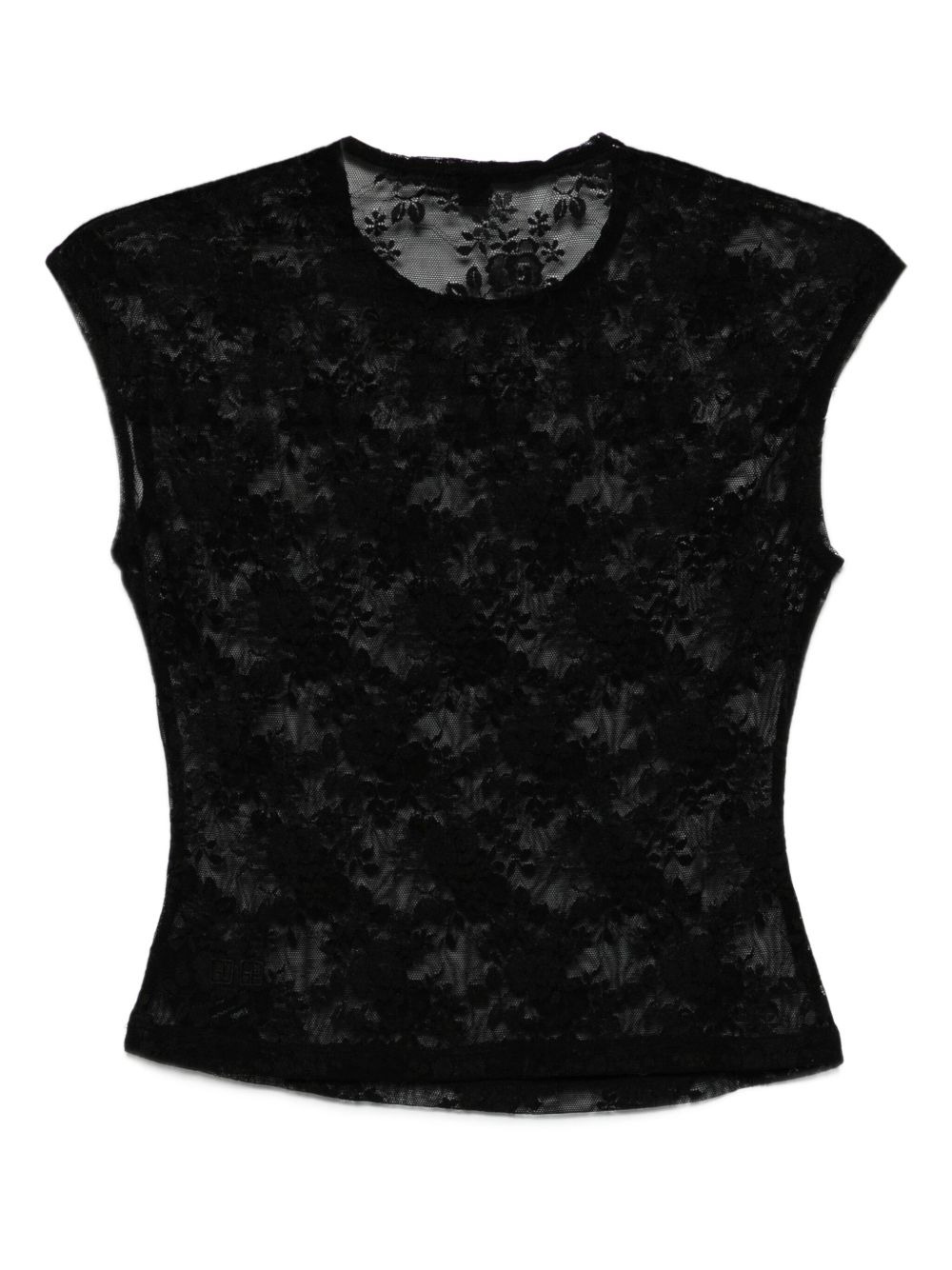 lace-detail top - 2