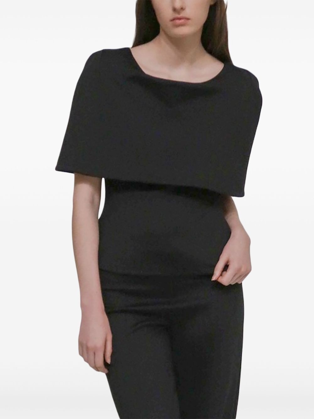 cape-design blouse - 5