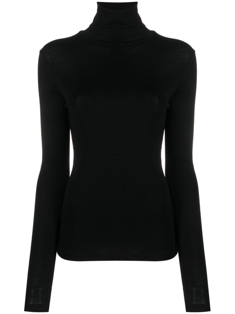 roll-neck merino-wool top 1