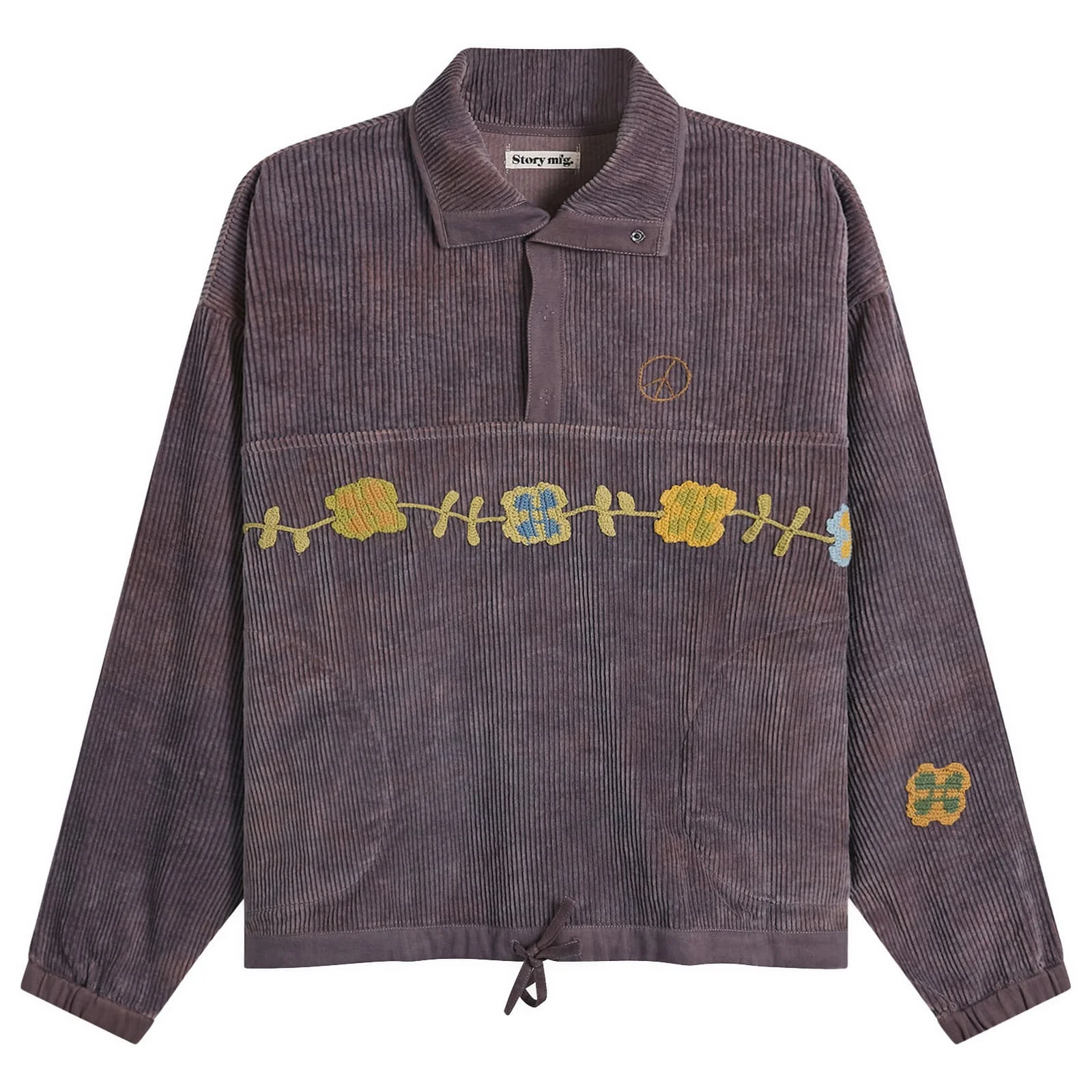 Story mfg. Hand Crochet Purple Corduroy Polite Jumper - 1