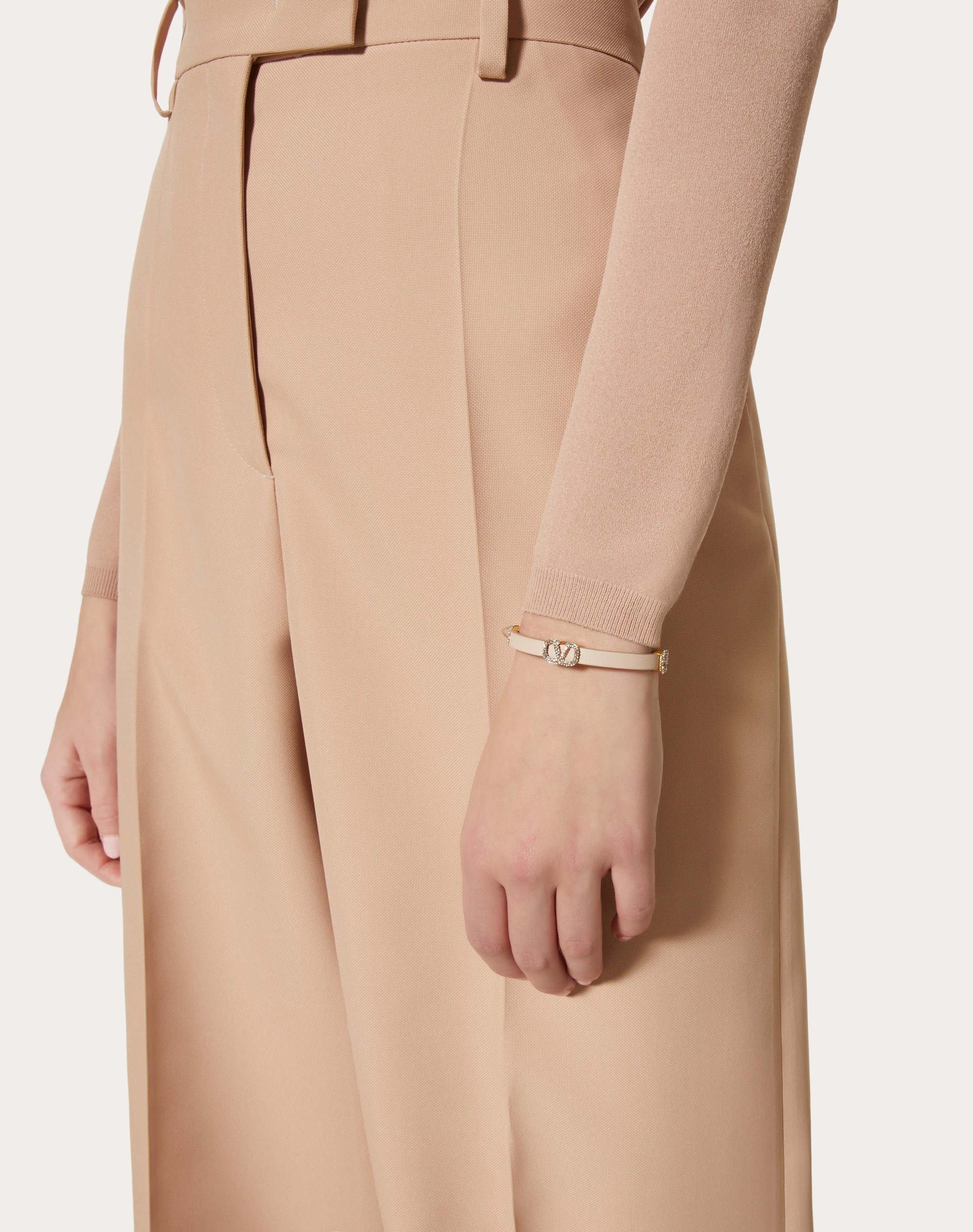 VLOGO SIGNATURE LEATHER BRACELET - 5