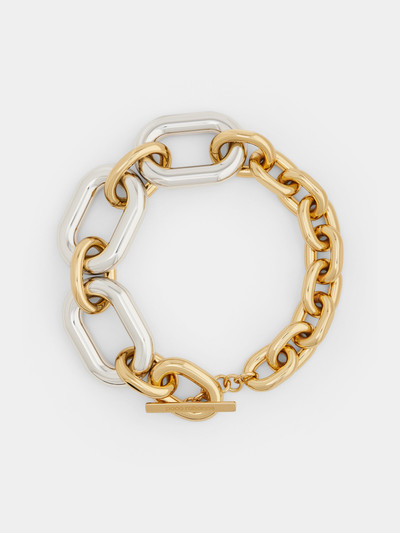 Paco Rabanne XL LINK EXTRA NECKLACE IN GOLD AND SILVER outlook