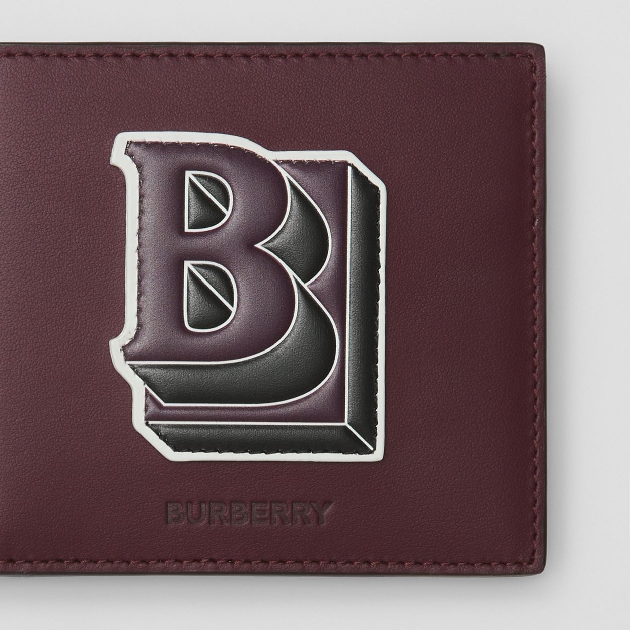 Letter Graphic Leather International Bifold Wallet - 2