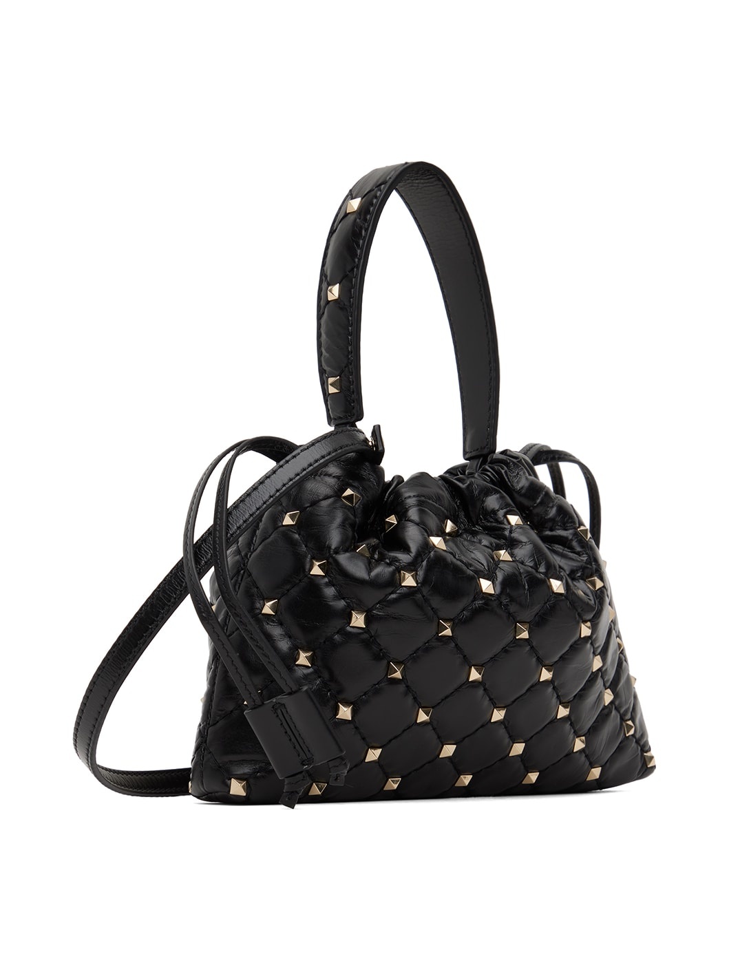 Black Rockstud Spike Pouch - 2