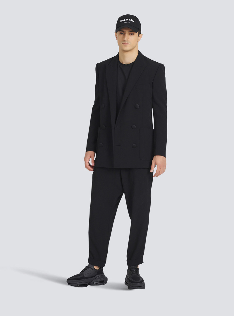 Balmain Wide eco-designed crepe pants outlook