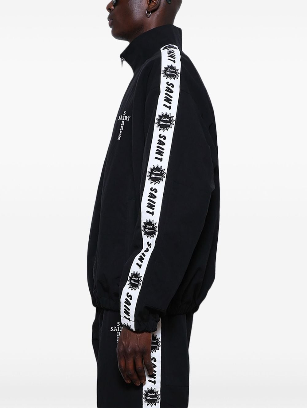 logo-strap jacket - 4