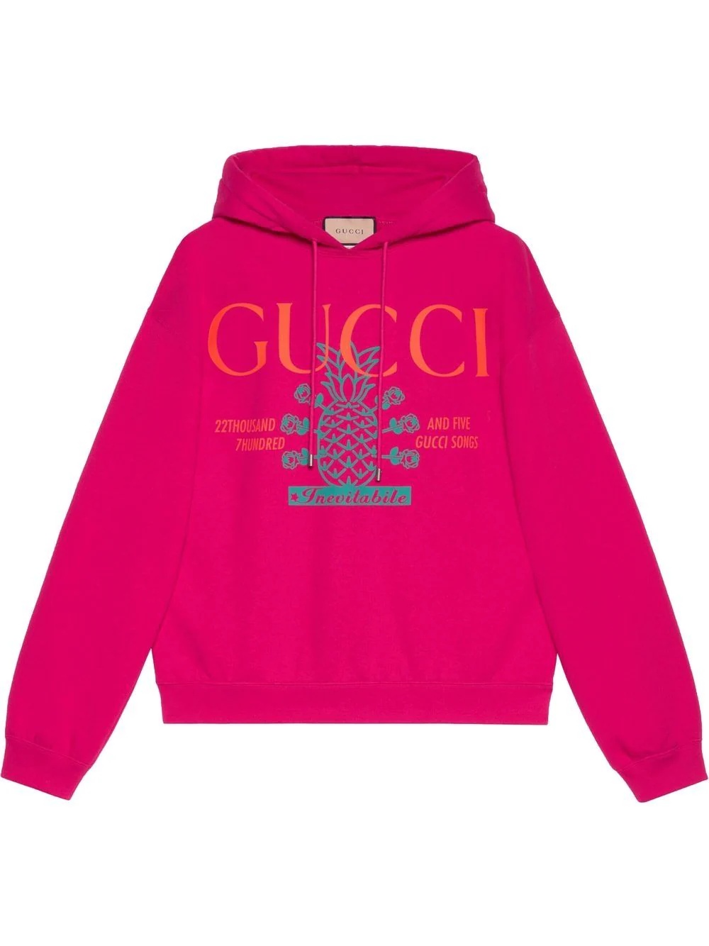 slogan-print hoodie - 1