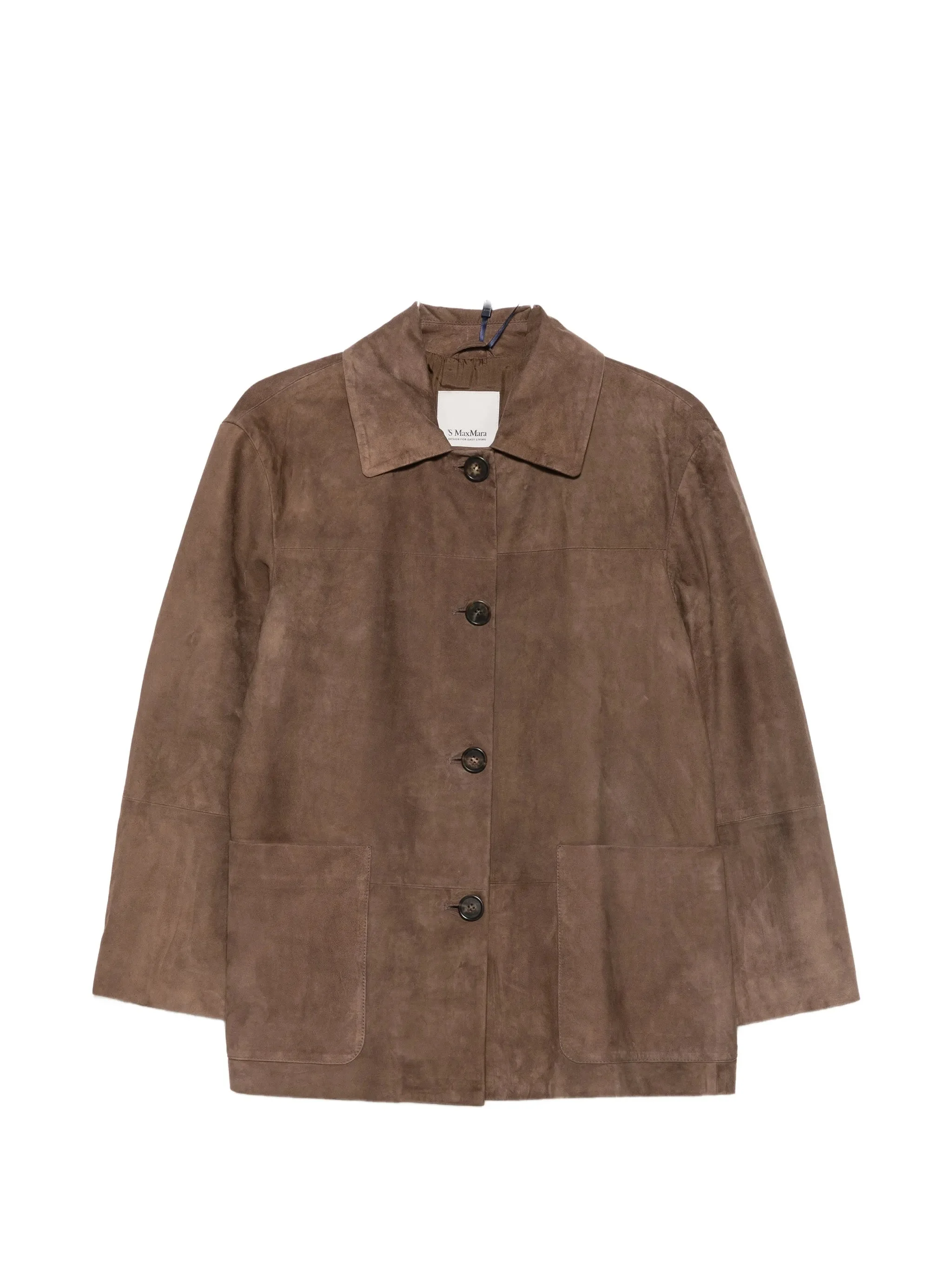 's Max Mara Smmastrale Button-fastening Leather Jacket - 1