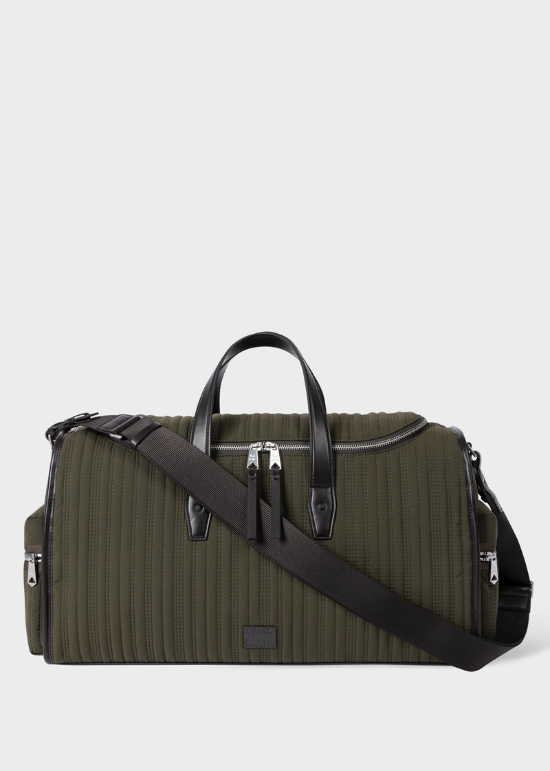 Khaki Quilted Holdall 1