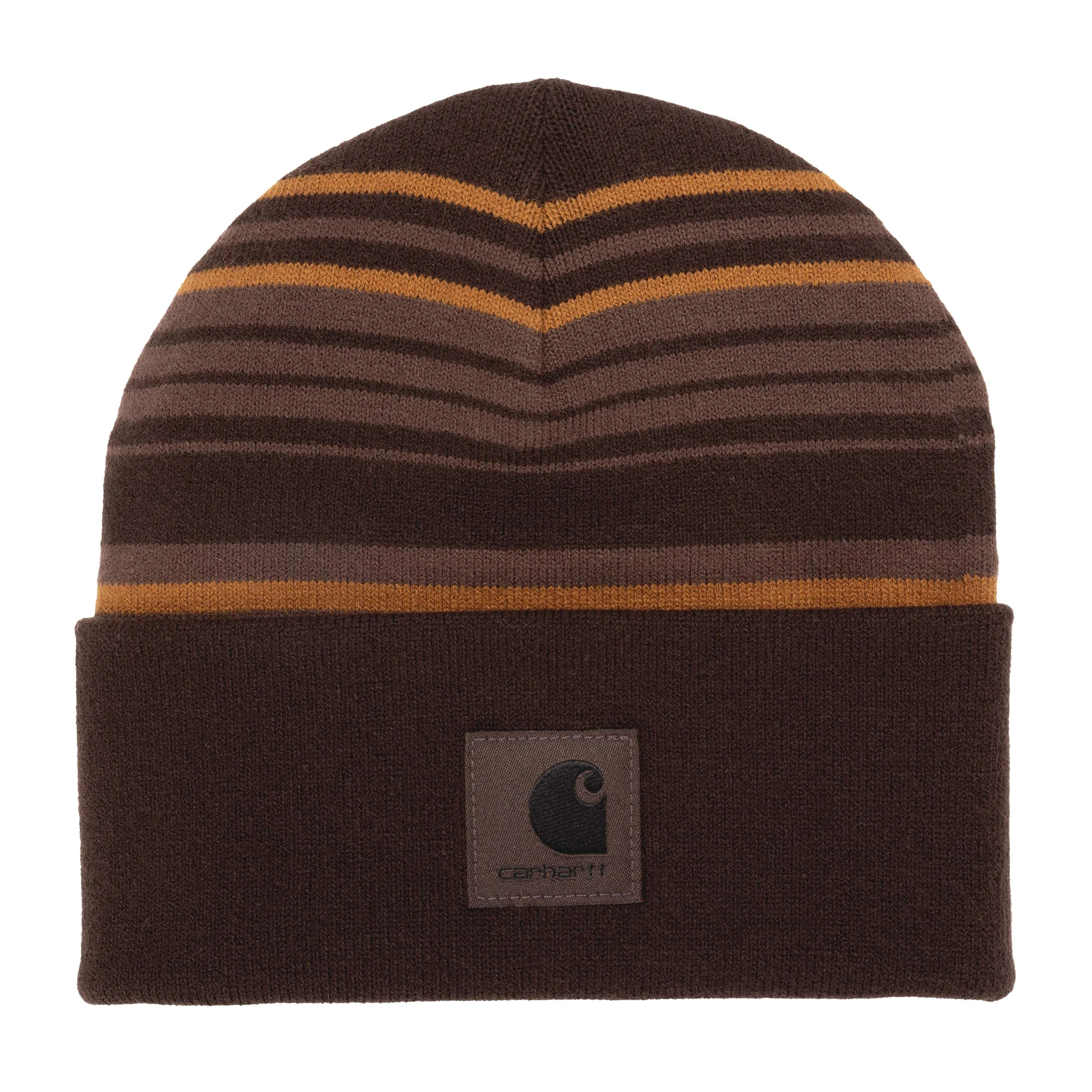 Striped Cuffed Beanie - 1