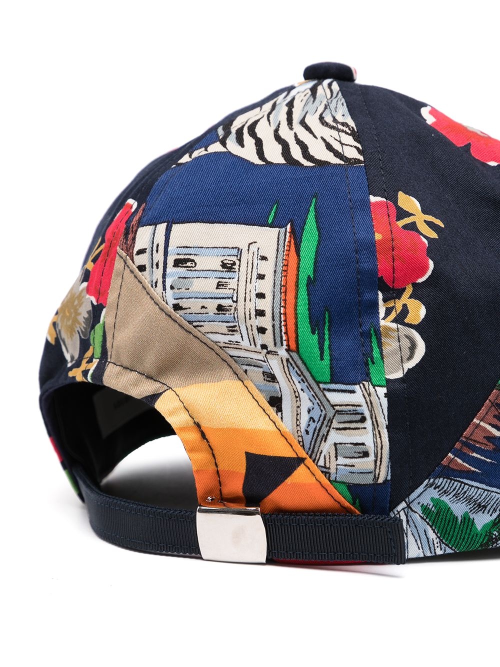 multi-print cotton cap - 2