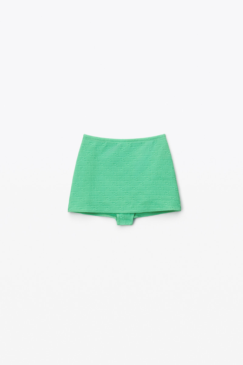 MINI SKIRT IN TEXTURED JACQUARD JERSEY 1