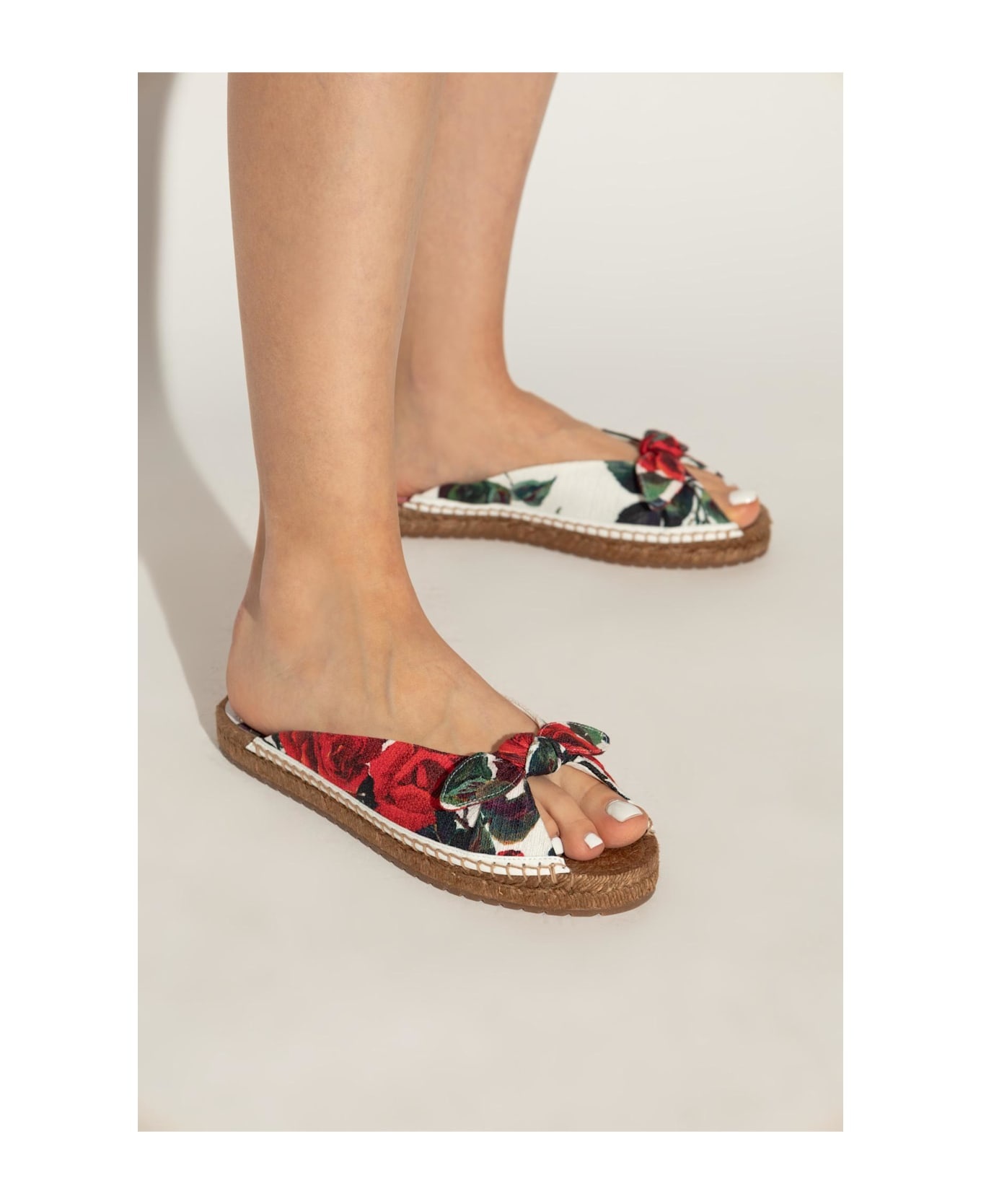 Dolce & Gabbana Floral Motif Slides - 2