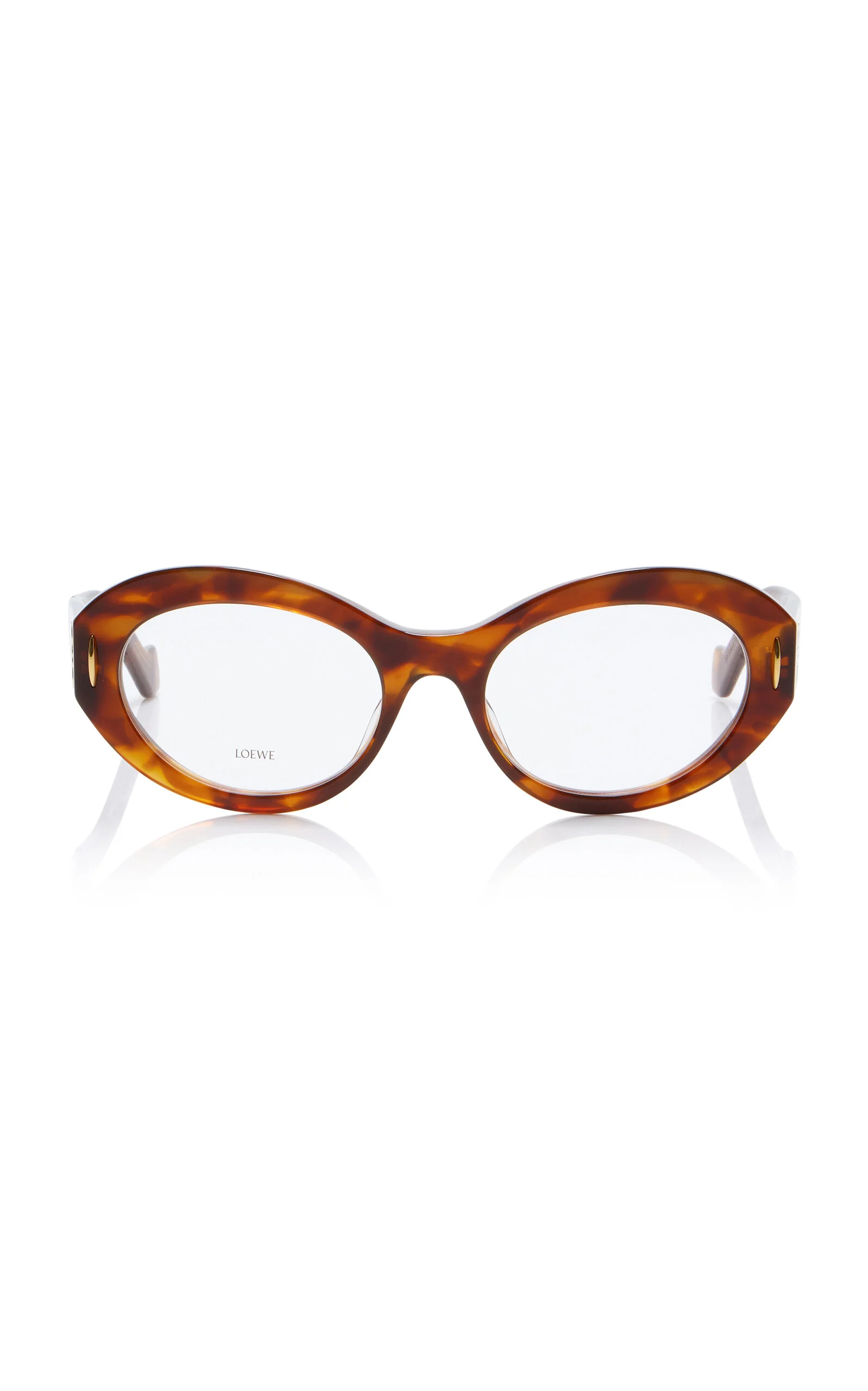 Anagram Round-Frame Acetate Glasses brown - 1